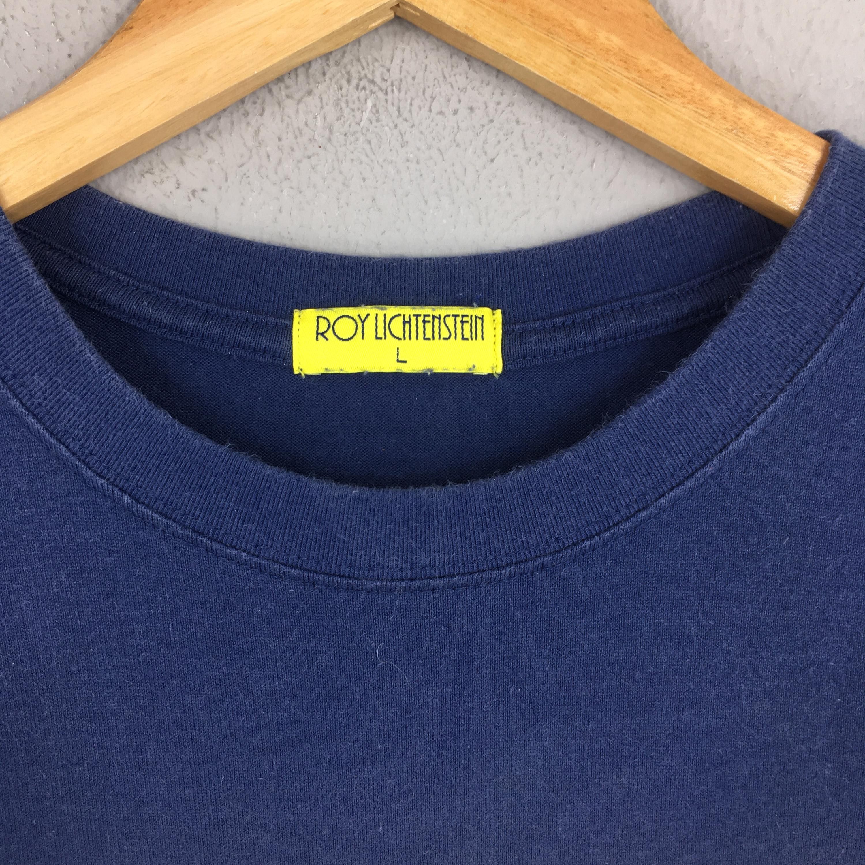 Art Comes First Roy Lichtenstein Girl with Hair Ribbon Artwork T shirt Large Size US L / EU 52-54 / 3 - 4 Thumbnail