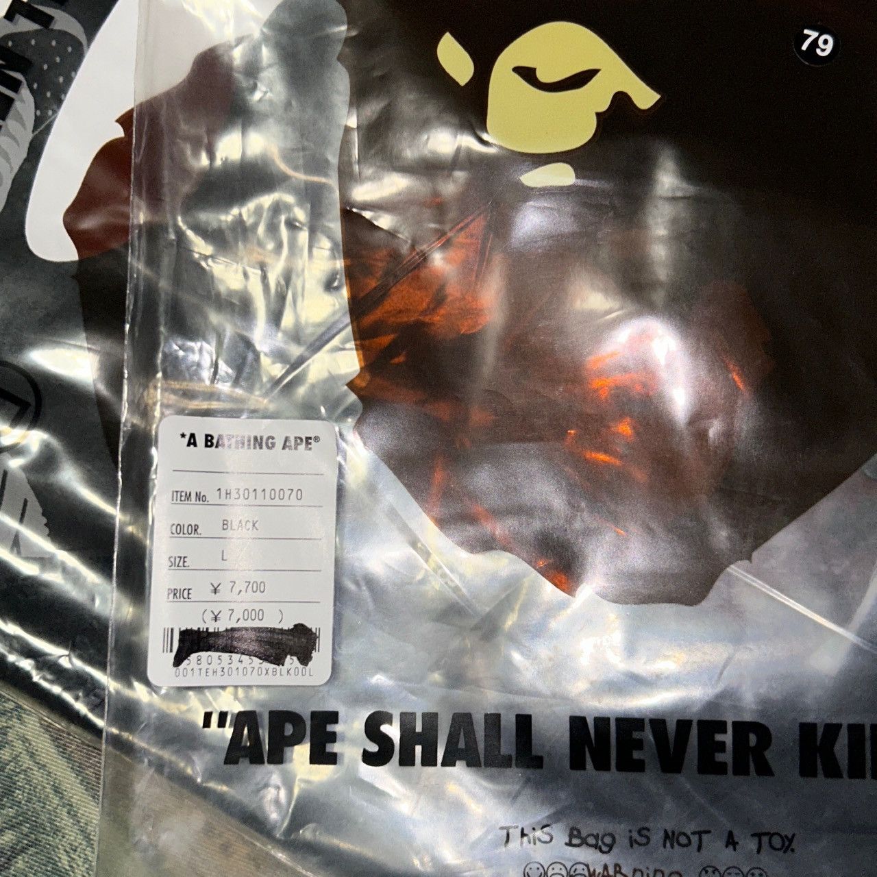 Bape Bape Champagne Bottles retro tee Size large Size US L / EU 52-54 / 3 - 8 Thumbnail