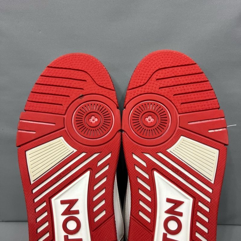 Louis Vuitton Louis Vuitton Trainer Upcycling White Red Sneakers -2508 Size US 8 / EU 41 - 6 Thumbnail