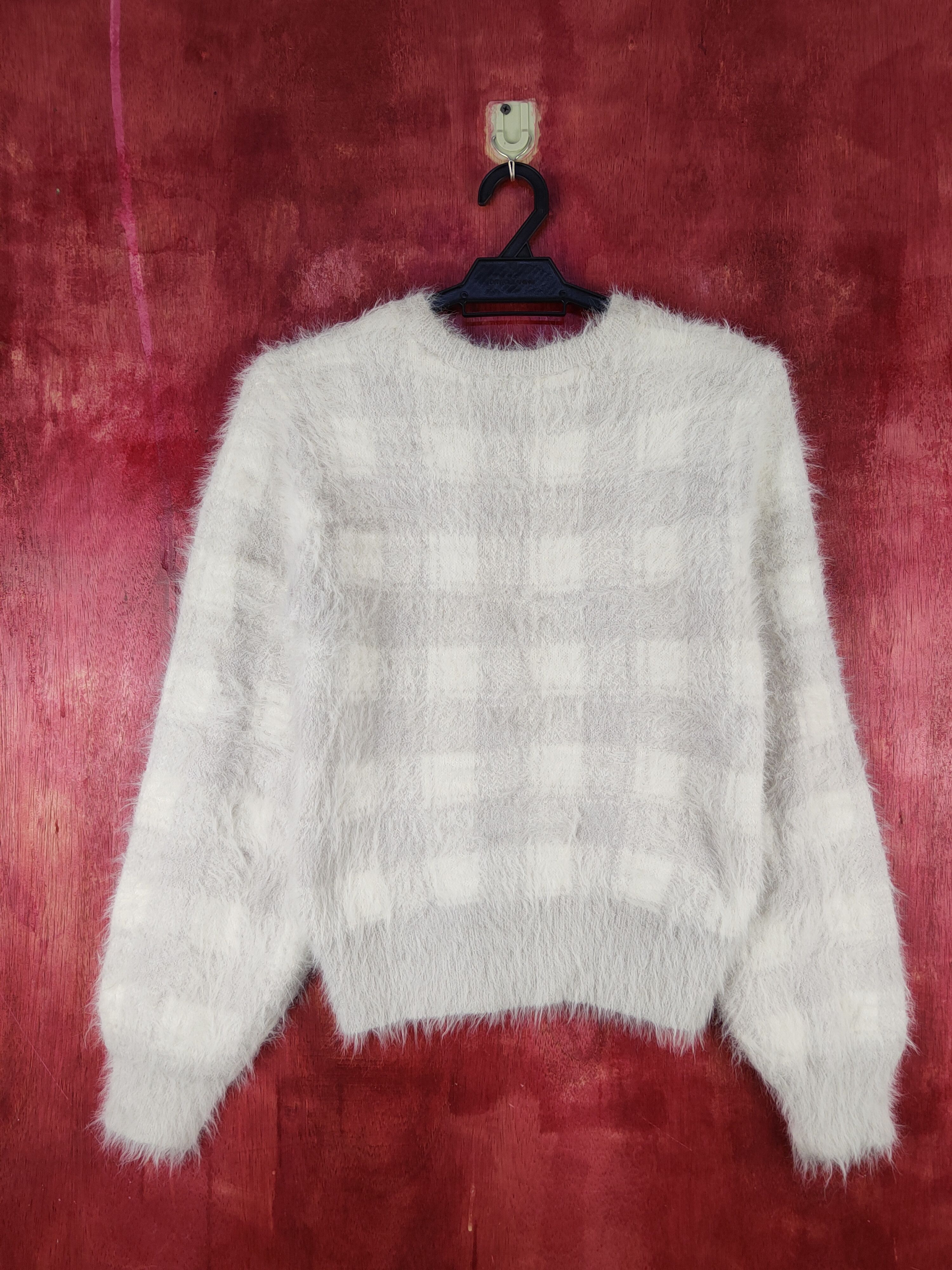 Homespun Knitwear × Japanese Brand × Vintage Archives Light Purple Shag Shaggy Fur Mohair Knitwear #S1997 Size M / US 6-8 / IT 42-44 - 7 Thumbnail