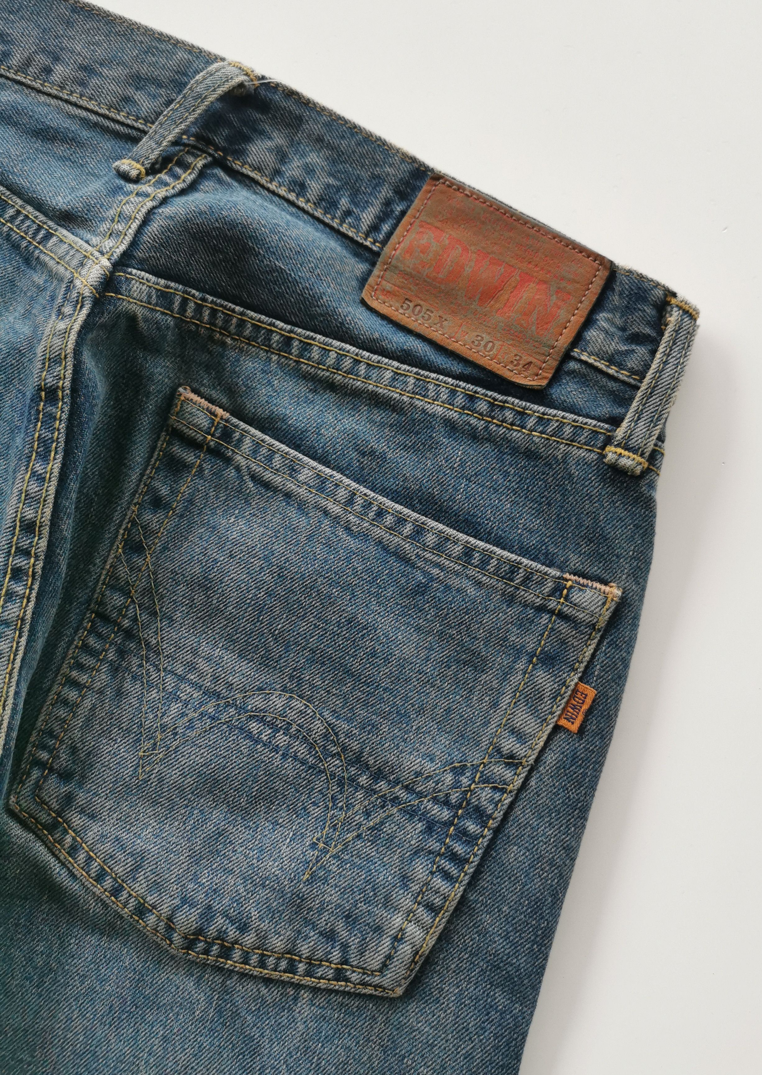 Edwin × If Six Was Nine × Le Grande Bleu (L.G.B.) Edwin 505X Selvedge denim jeans Size US 30 / EU 46 - 6 Thumbnail