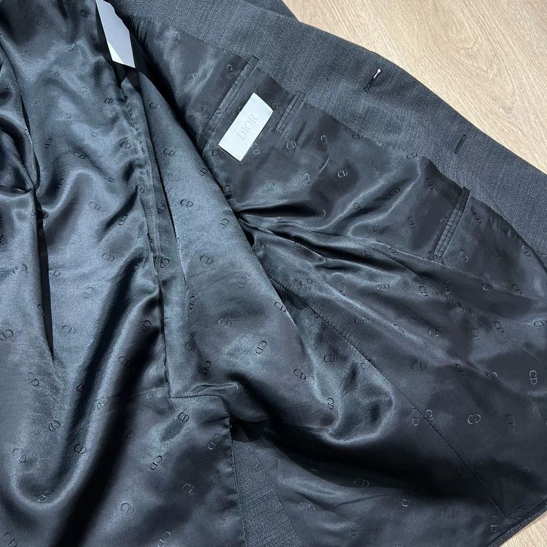 Dior Dior Dark patterned wool suit jacket 2502-Nextarrow Size 50R - 5 Thumbnail