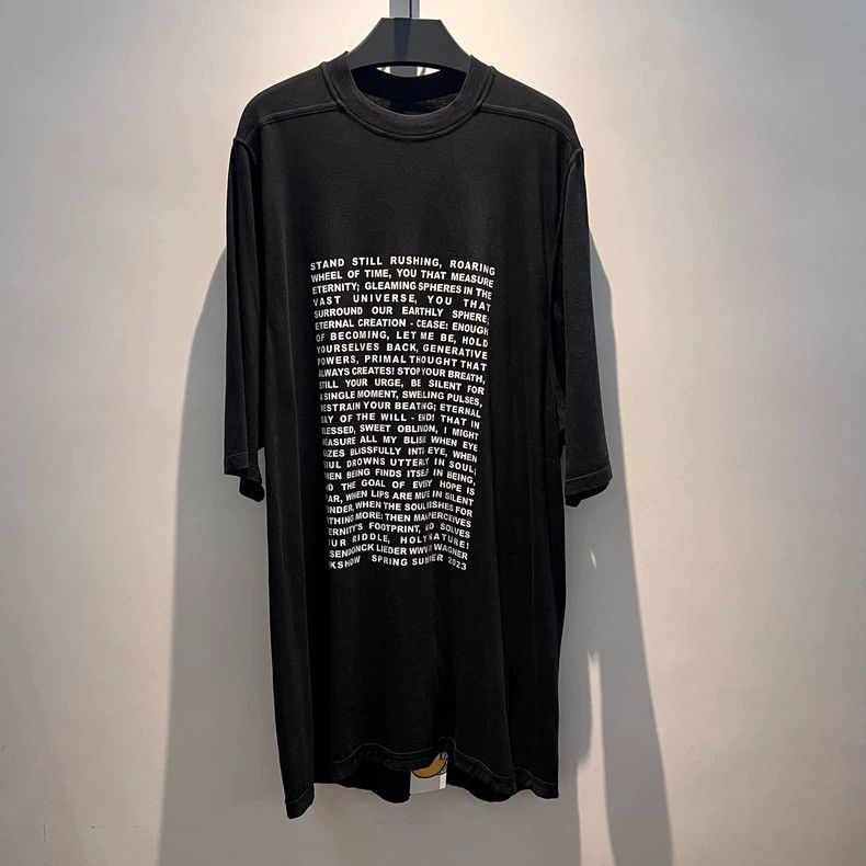 Rick Owens Rick Owens Secondary Line Banner OS Loose Fit Short Sleeve Size M / US 6-8 / IT 42-44 - 1 Thumbnail