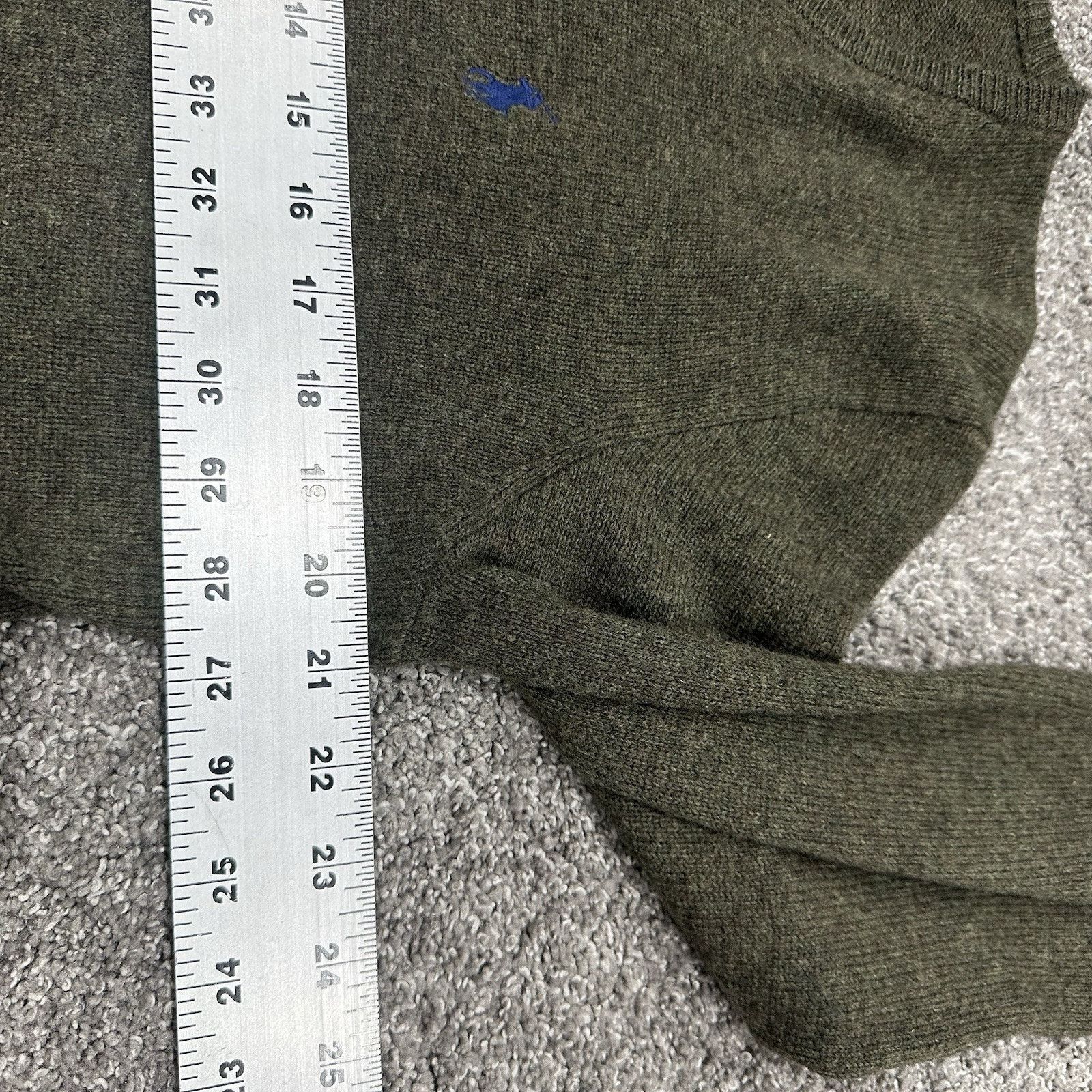 Polo Ralph Lauren Polo Ralph Lauren Sweater Mens M Green V-Neck Lambs Wool Size US M / EU 48-50 / 2 - 10 Thumbnail