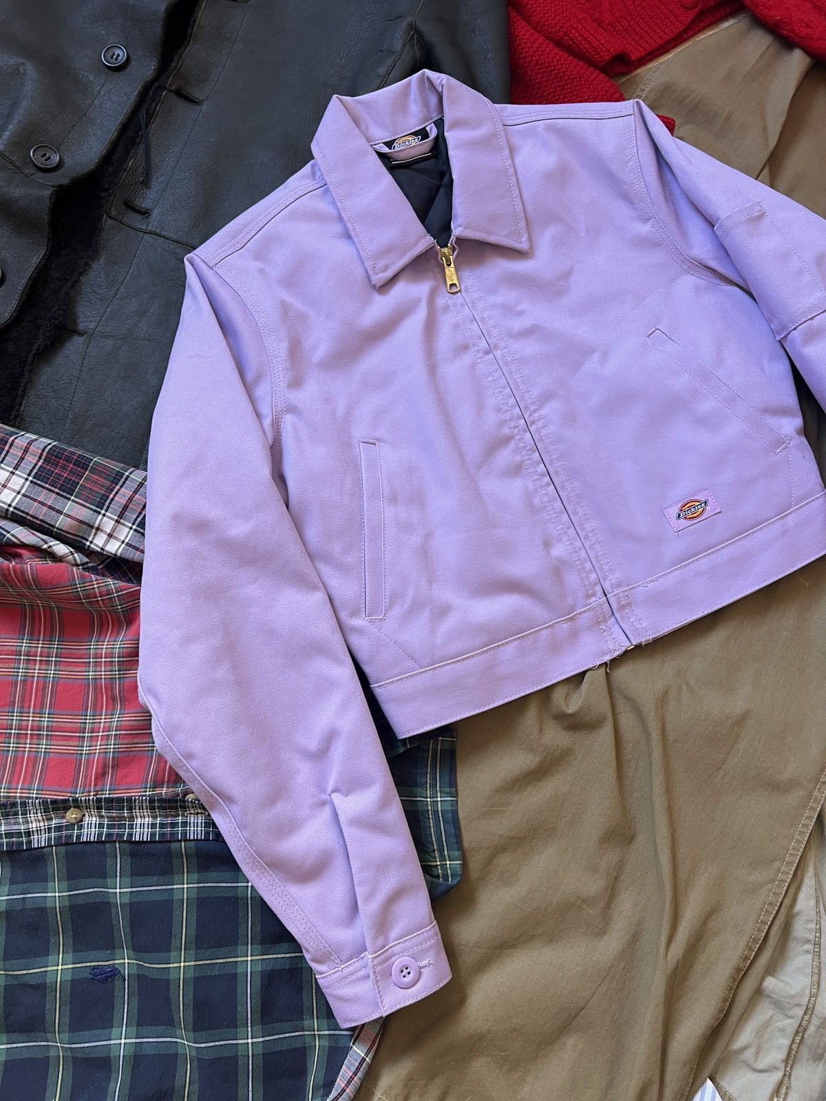 Dickies Cropped Dickies Pink Workwear Skating Jacket Carhartt Style Size XS / US 0-2 / IT 36-38 - 5 Thumbnail