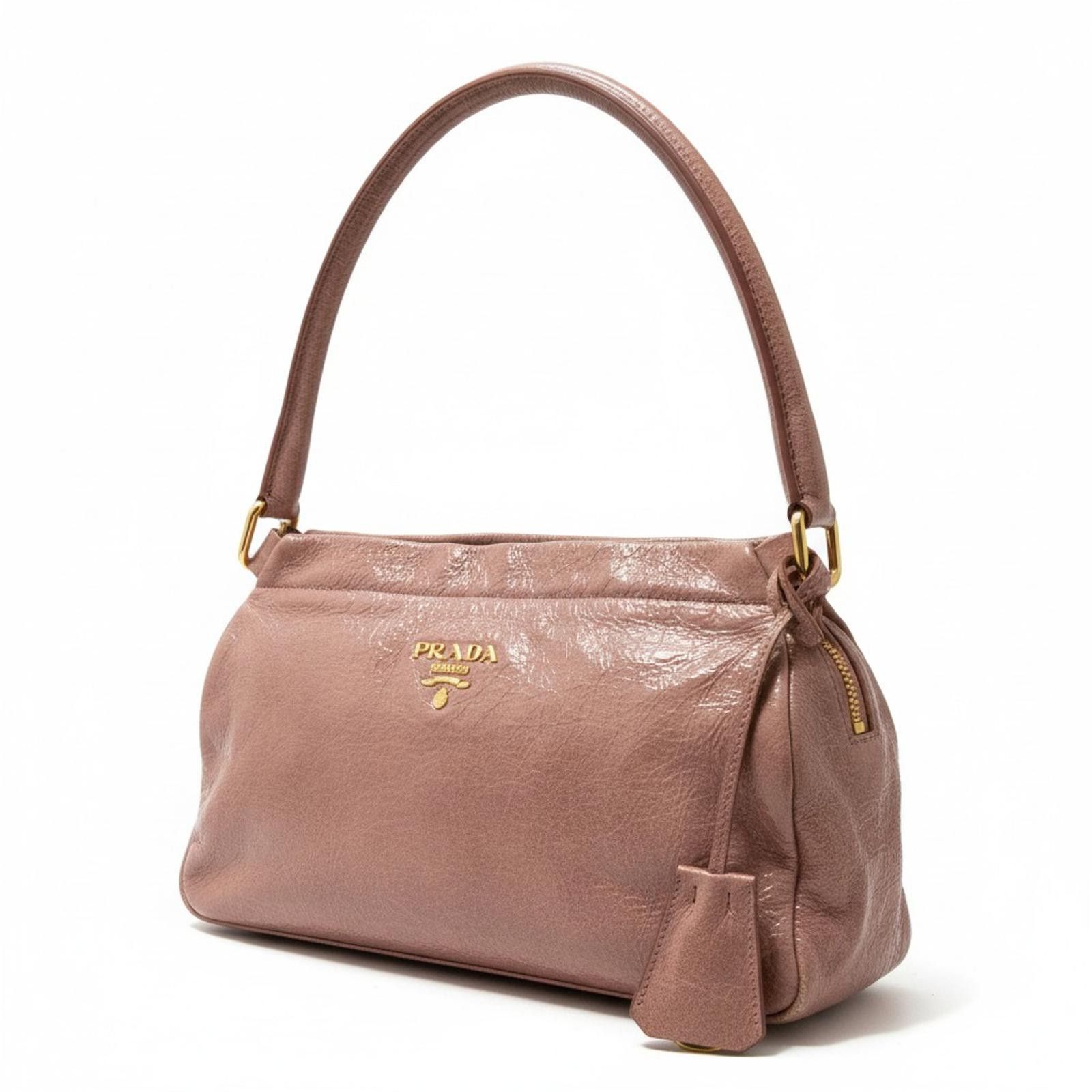 Prada Prada - Pink Leather Handbag Size ONE SIZE - 1 Thumbnail