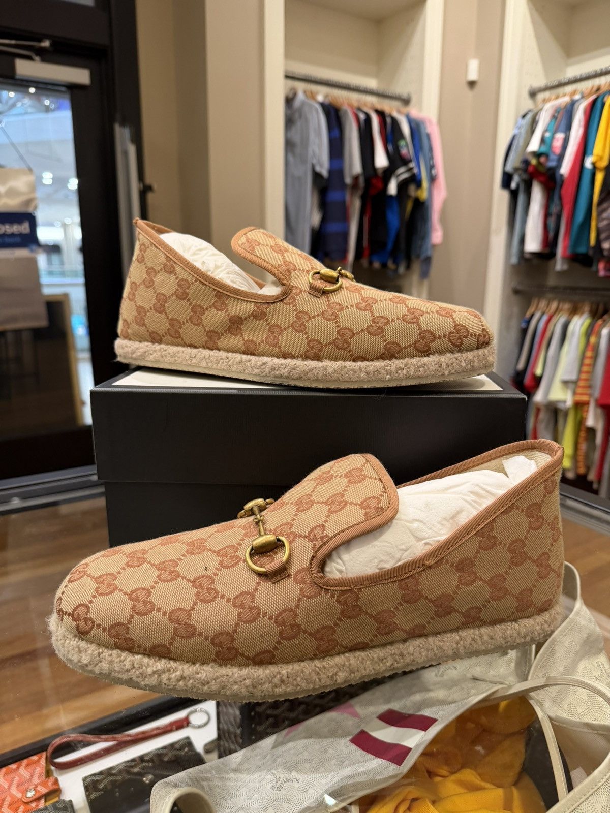 Gucci Gucci Fria GG Canvas Horsebit Espadrilles Size US 9 / EU 42 - 3 Thumbnail
