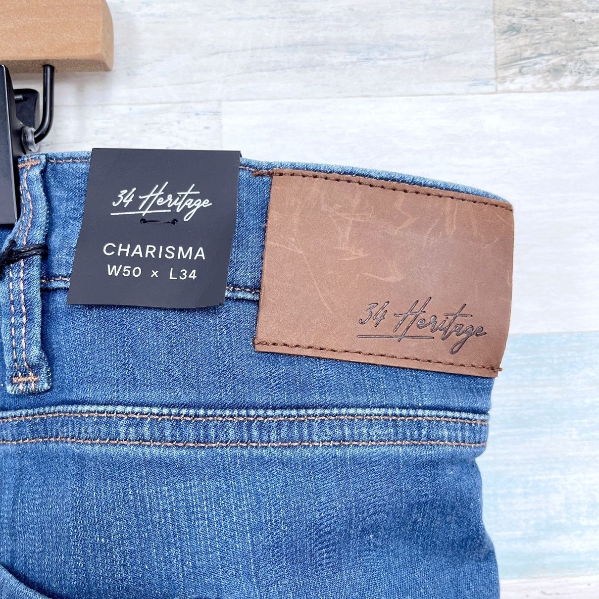 34 Heritage 34 Heritage Charisma Relaxed Straight Jeans Medium Men 50x34 Size US 44 / EU 60 - 6 Thumbnail