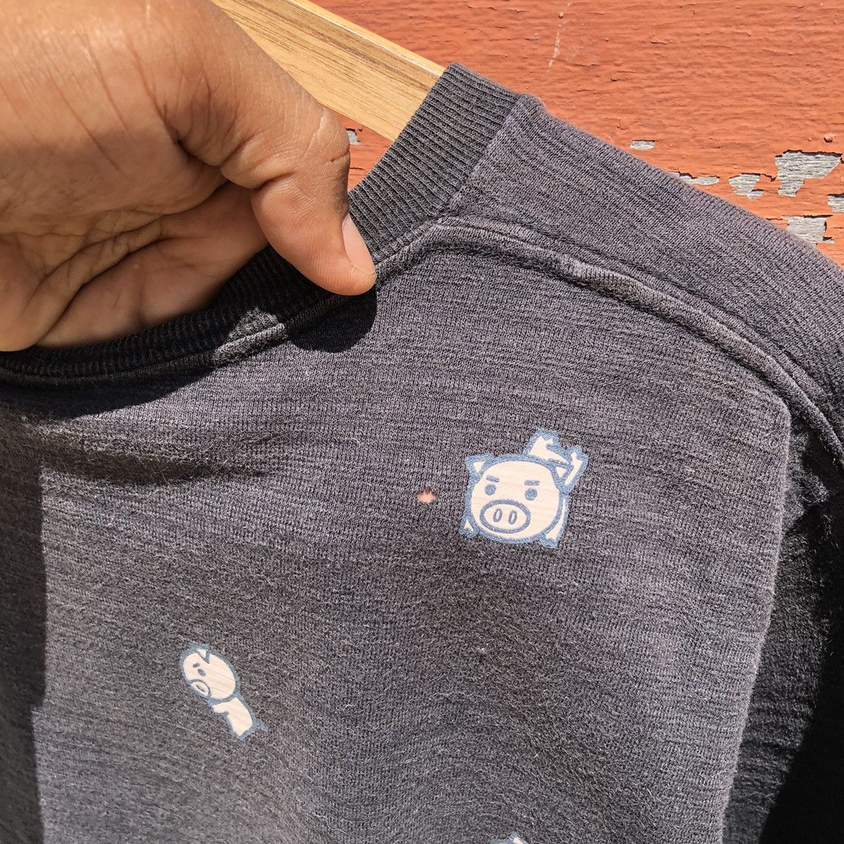 Japanese Brand 🔥steals🔥Japanese Brand Distressed Pig Tshirt Size US M / EU 48-50 / 2 - 13 Thumbnail