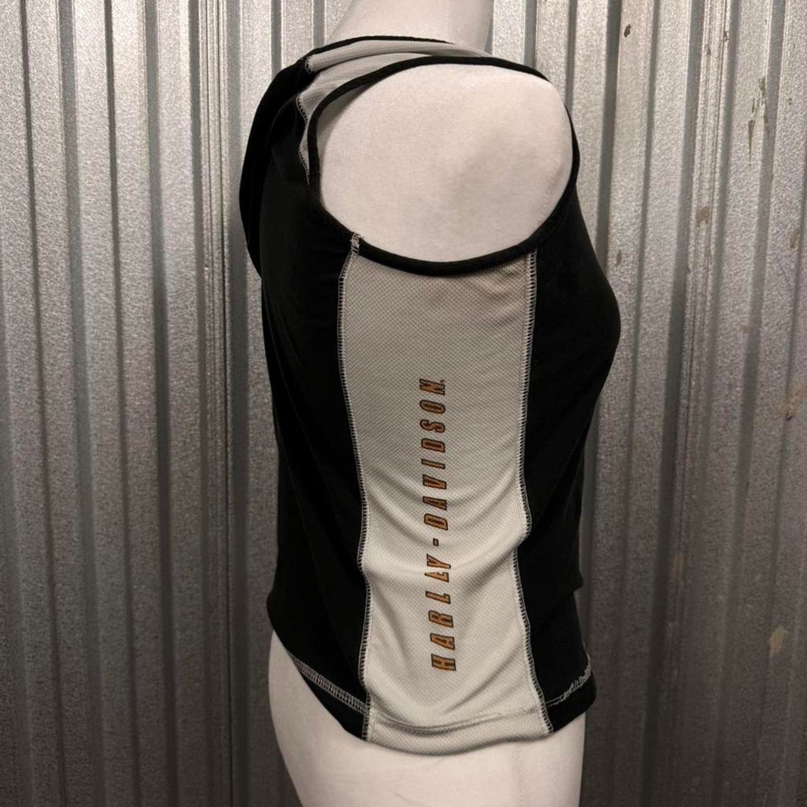 Harley Davidson Harley Davidson black & white tank top with zipper detail Size M / US 6-8 / IT 42-44 - 3 Thumbnail
