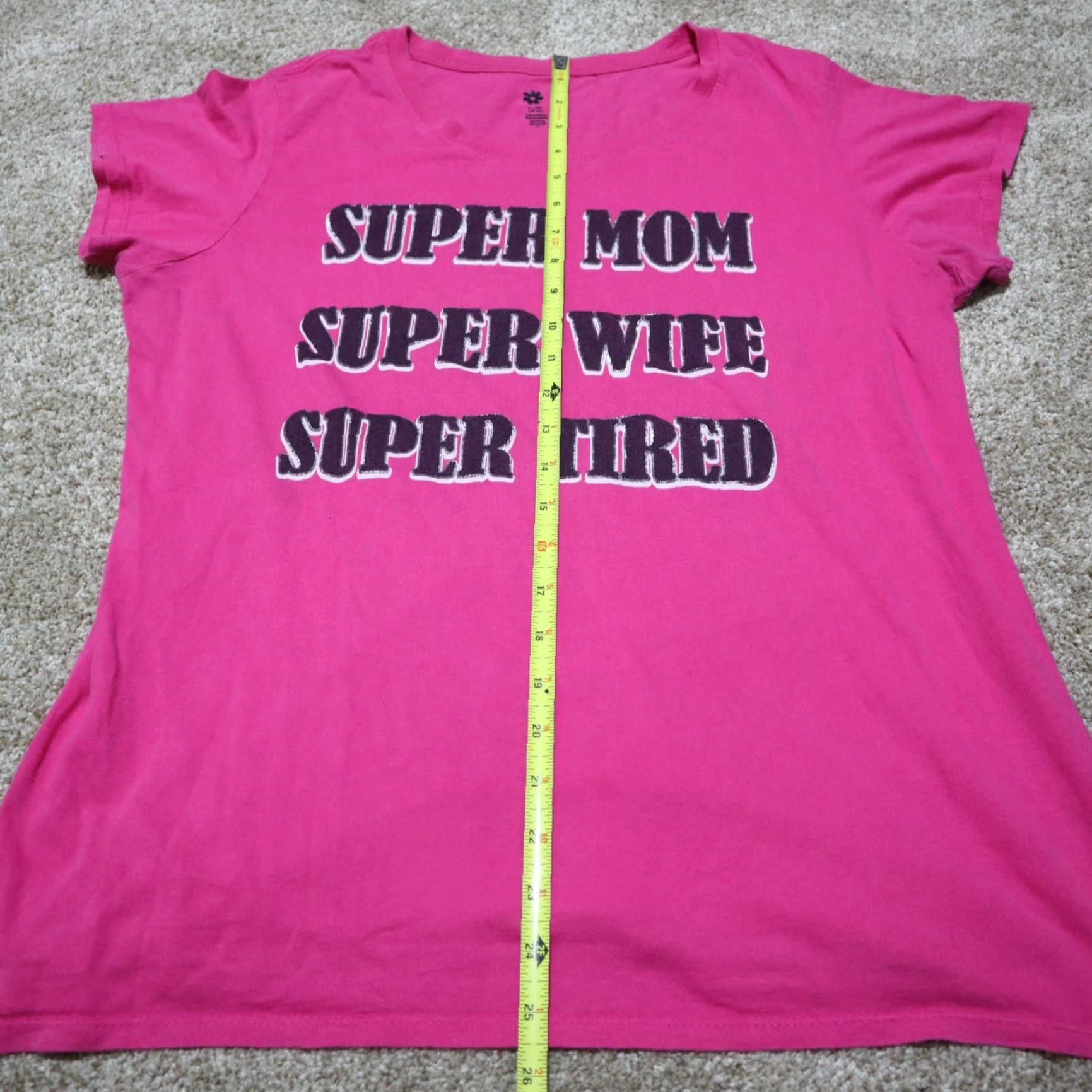 Pinko Nike Shirt Women XL Pink Funny Mom T-Shirt Short Sleeve Crew Neck Cotton Casual 90s style Size XL / US 12-14 / IT 48-50 - 4 Thumbnail