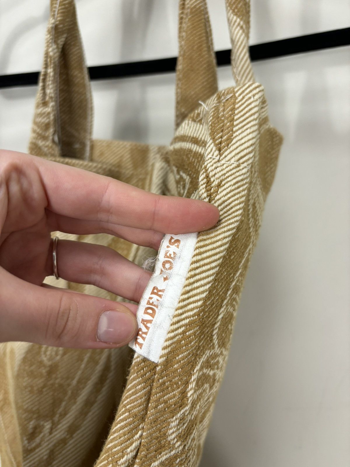 Other Trader Joe’s Vintage Beige Brown Made In USA Canvas Tote Bag Size ONE SIZE - 8 Thumbnail