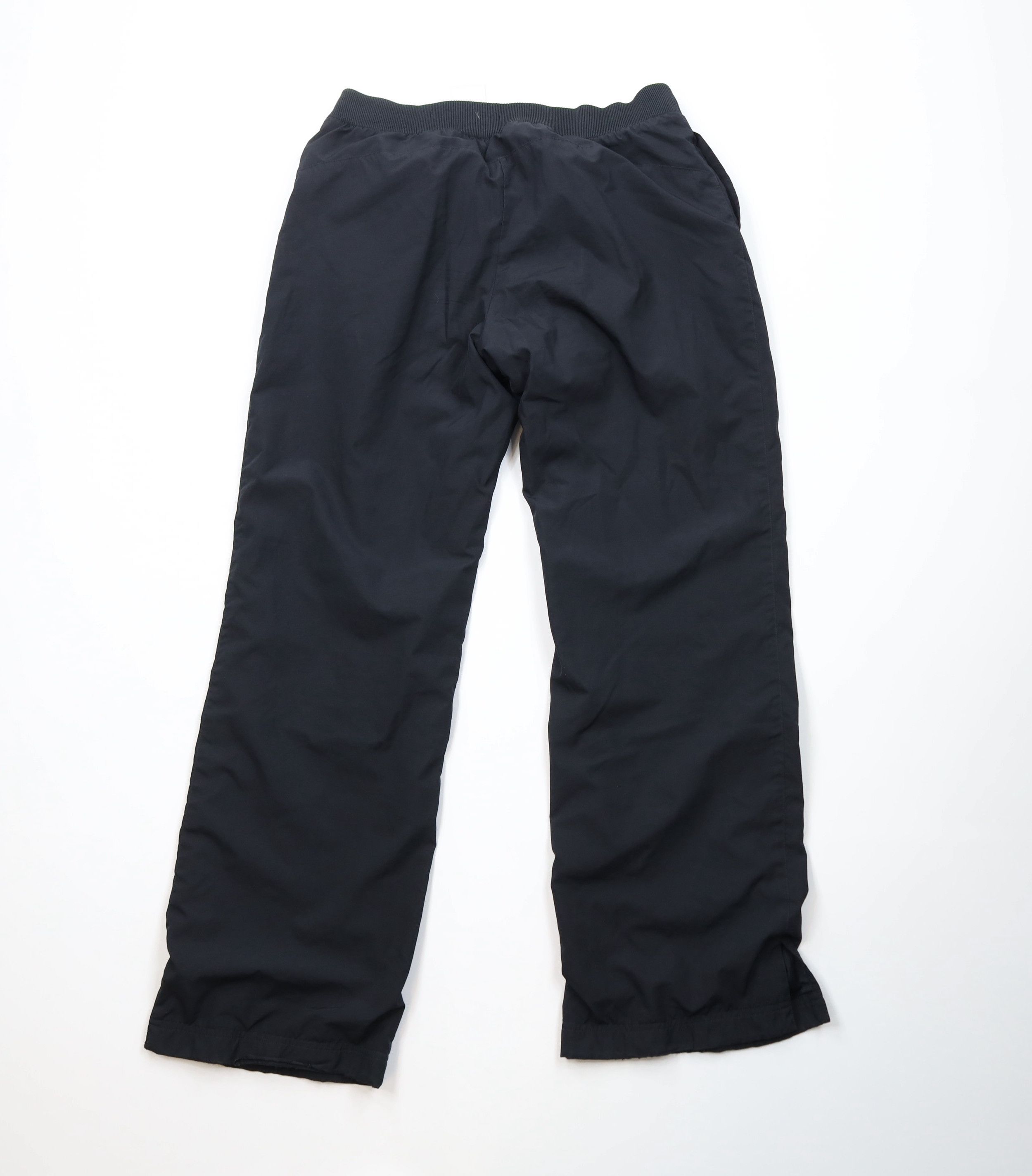 Nike Vintage Y2K Nike Mini Swoosh Lined Wide Leg Pants Black Size 32" / US 10 / IT 46 - 12 Thumbnail