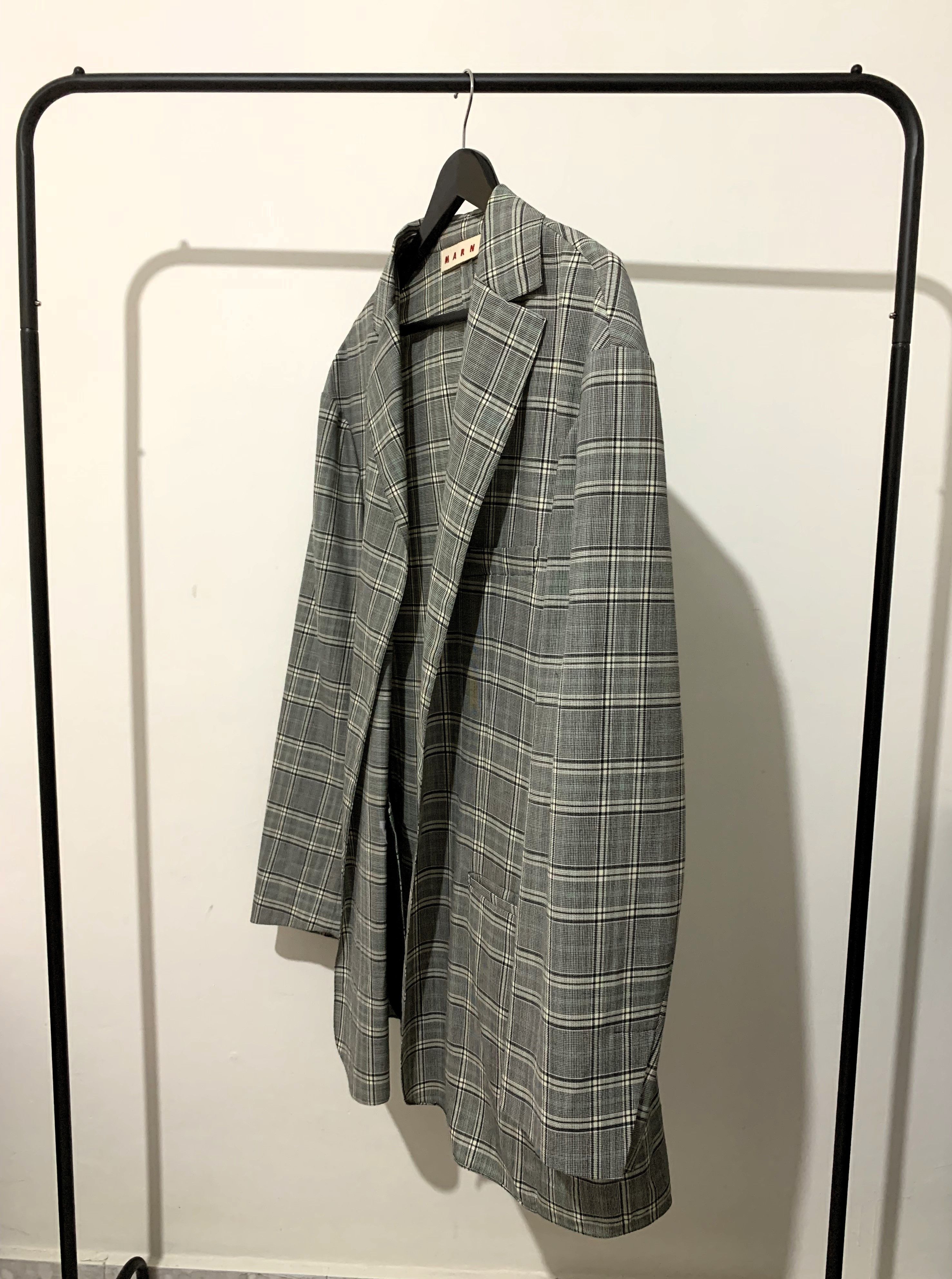 Marni Oversized Plaid Blazer Size US XL / EU 56 / 4 - 2 Thumbnail