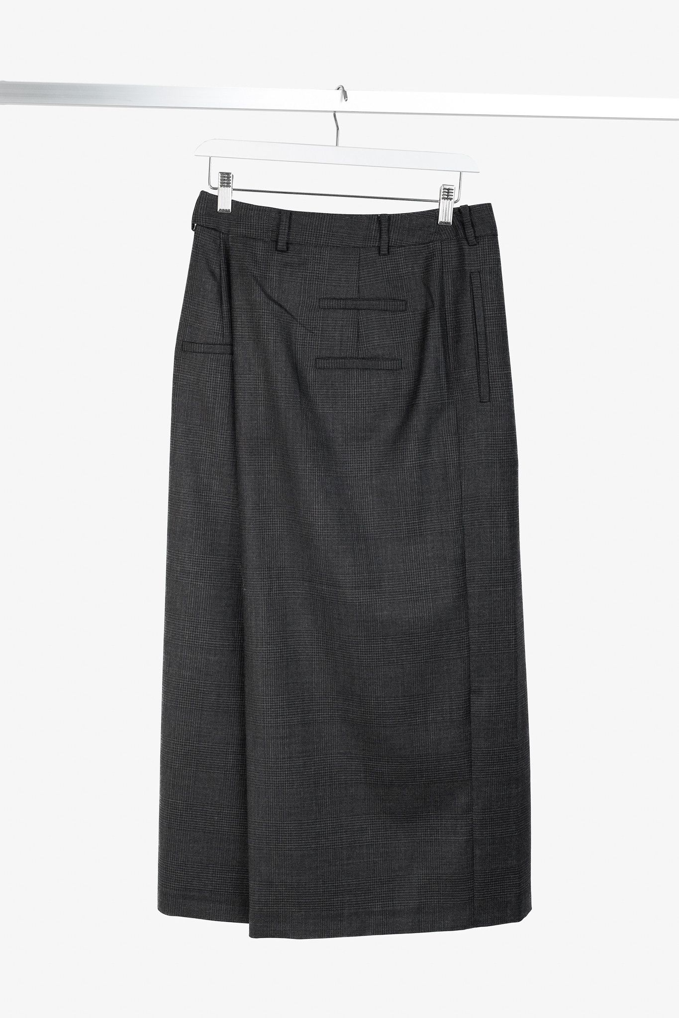 Tibi Tibi Adler Grey Multi Glenplaid Wrap Pant Size 25" / US 0 / IT 36 - 2 Thumbnail