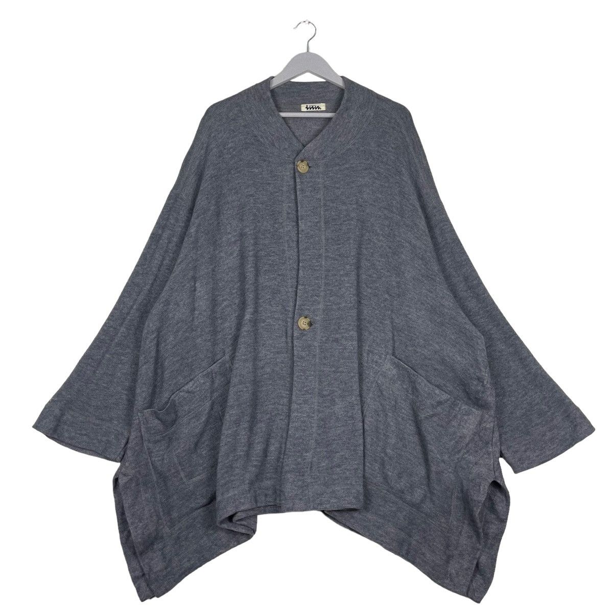 Issey Miyake × Vintage STEAL💥80s PLANTATION ISSEY MIYAKE BOXY CARDIGAN Size US XL / EU 56 / 4 - 1 Thumbnail