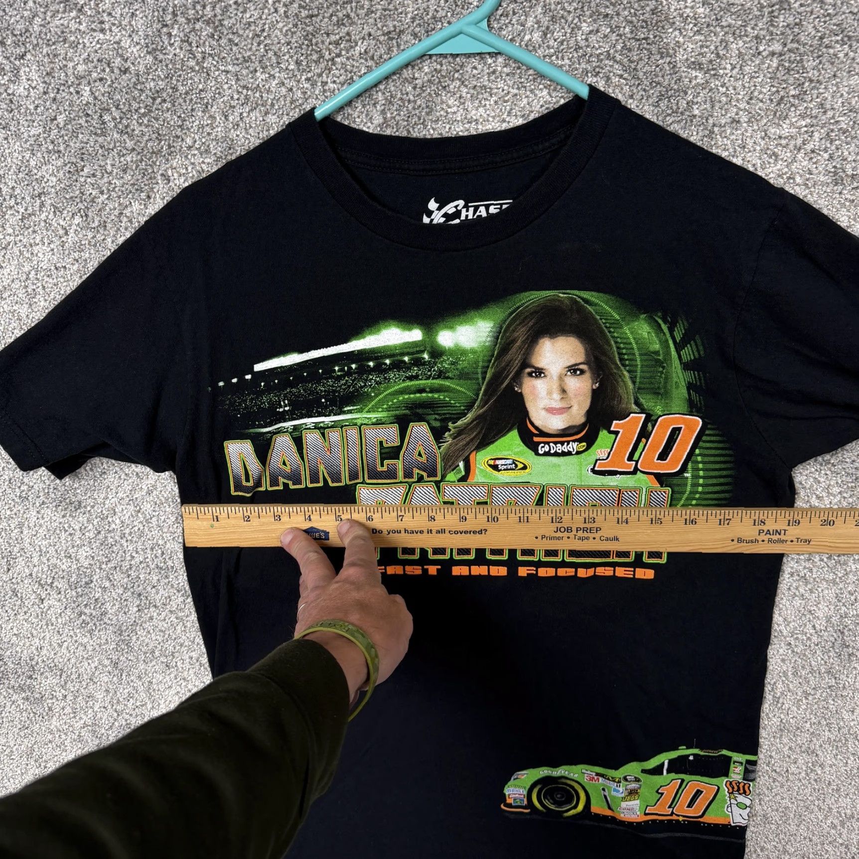 Chase Authentics VINTAGE Danica Patrick NASCAR Shirt Mens Medium Black Chase Authentics Graphic Tee Size US M / EU 48-50 / 2 - 3 Thumbnail