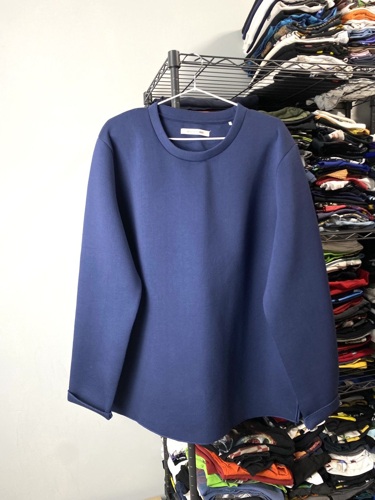 Rare! Won Hundred Sweatshirt Navy Luxury