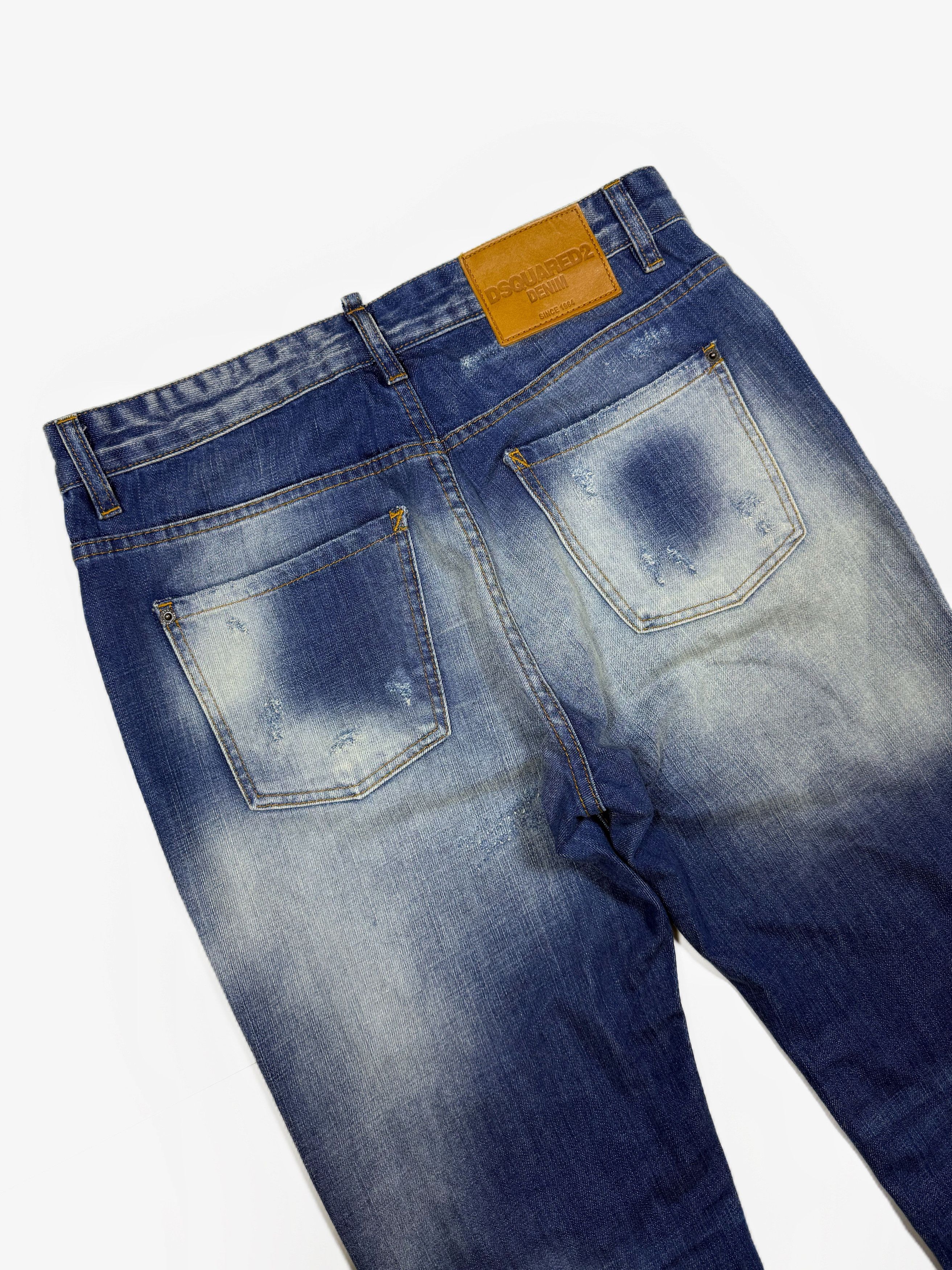 Dsquared2 Dsquared2 Distressed Slim Blue Jeans 32х32 Size US 32 / EU 48 - 9 Thumbnail