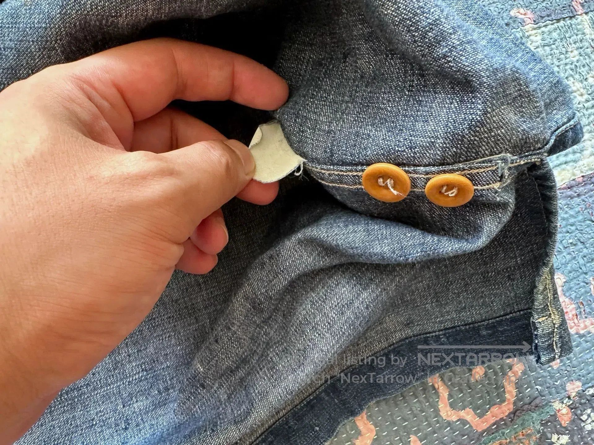 RRL Ralph Lauren vintage washed denim pullover shirt. Size US M / EU 48-50 / 2 - 6 Thumbnail