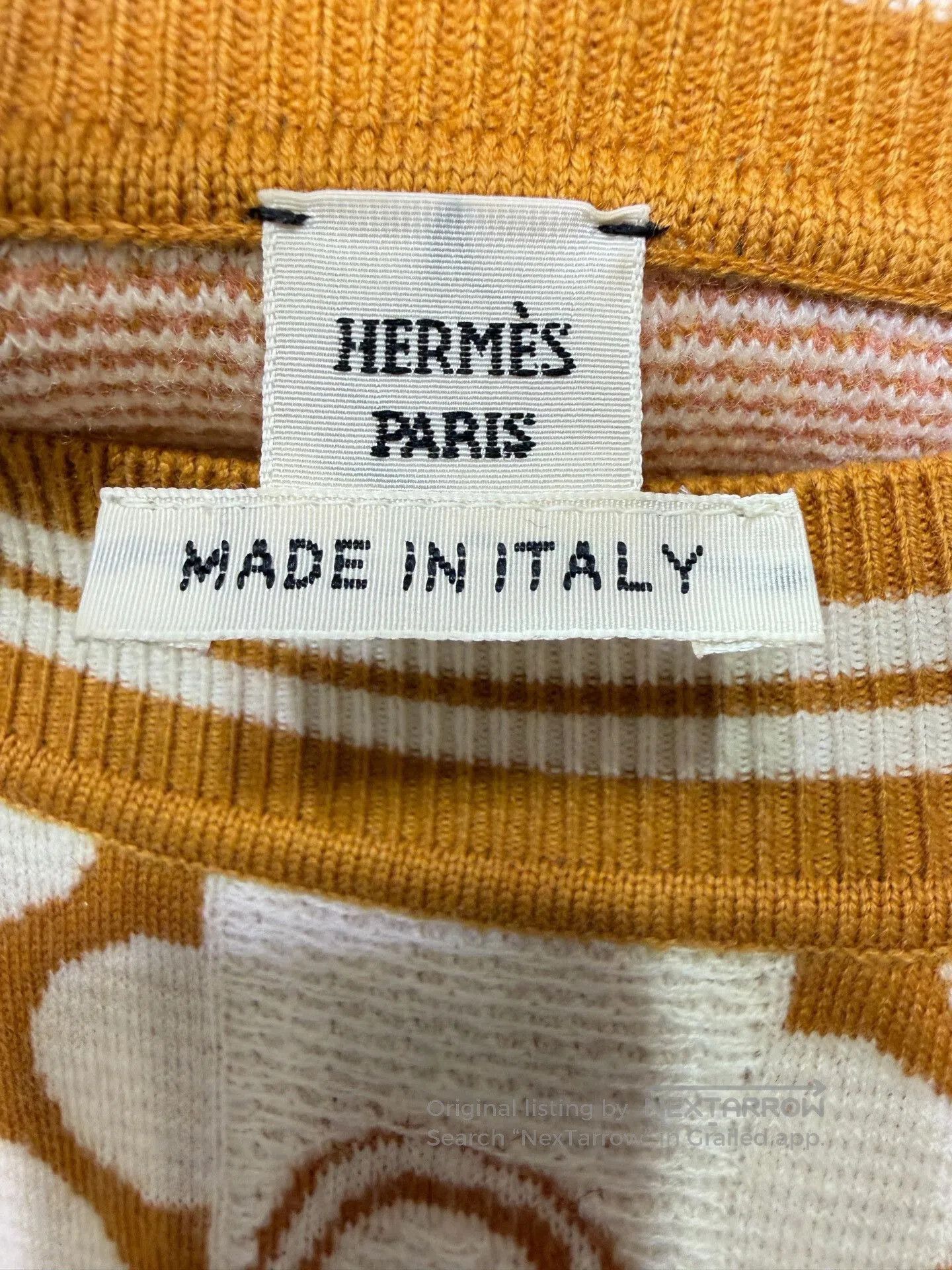 Hermes Hermes Khaki Polka Dot Knit Dress. Size S / US 4 / IT 40 - 6 Thumbnail