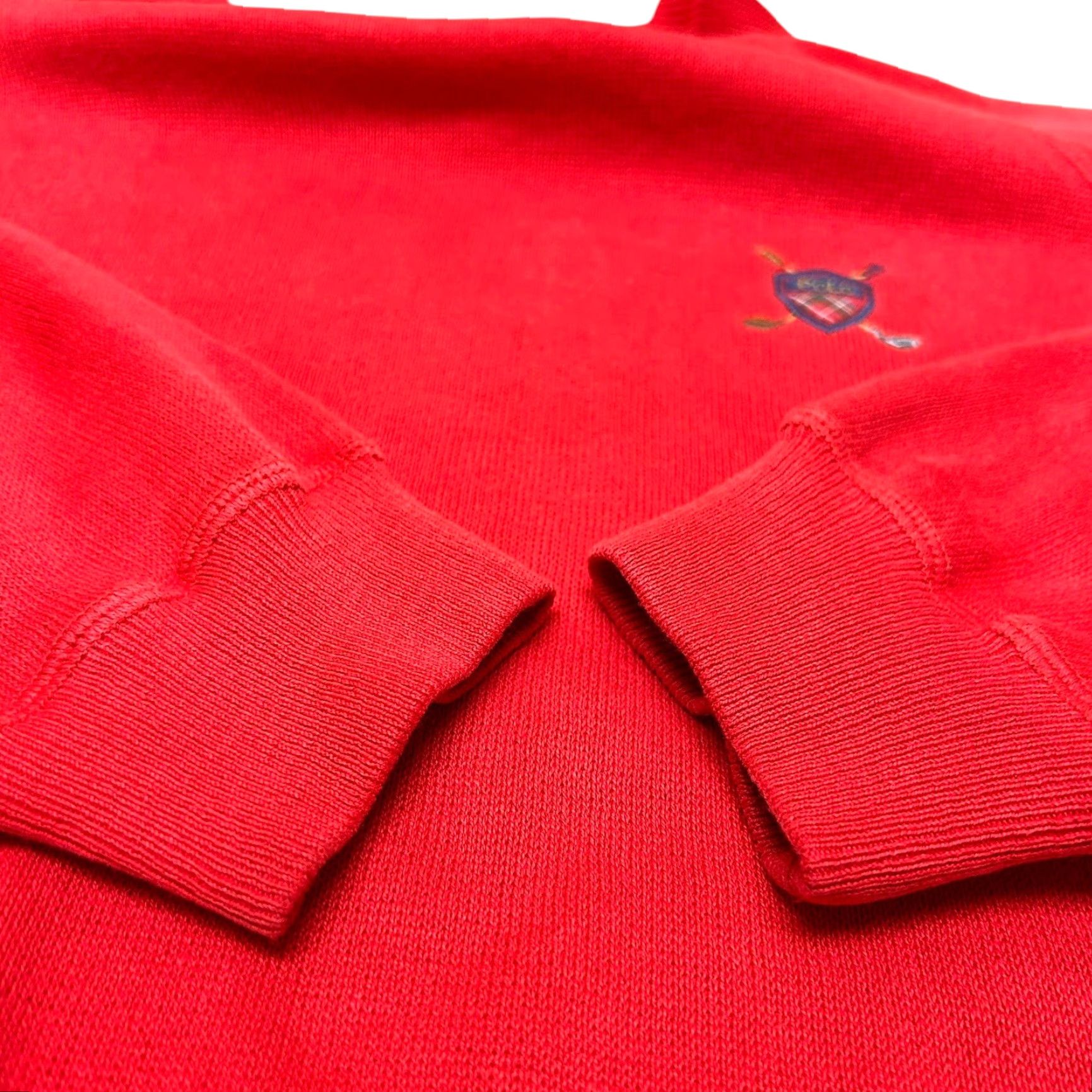 Polo Ralph Lauren VINTAGE Polo Ralph Lauren Sweater Adult L Red 80s Golf Club Crest Mens Size US L / EU 52-54 / 3 - 4 Thumbnail