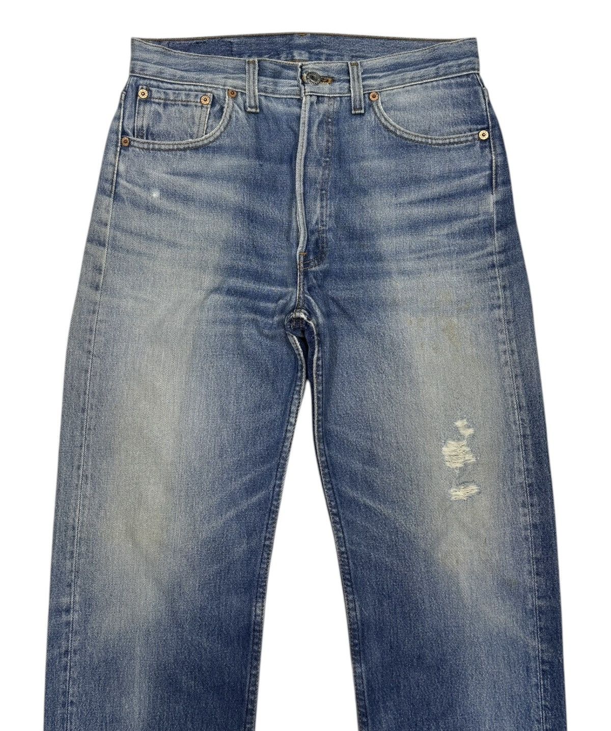 Levi's Vintage Levis 501 Distressed Denim Nice Faded 524 Size US 29 - 5 Thumbnail