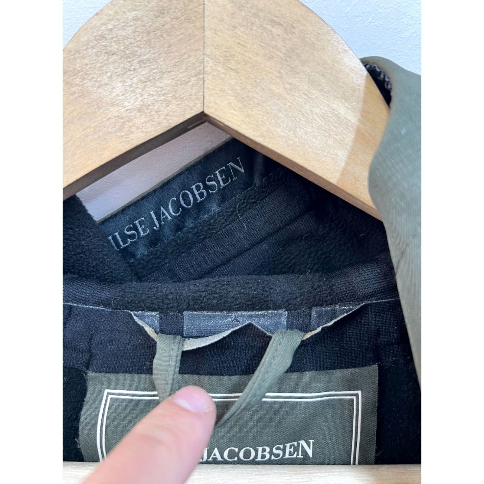 Ilse Jacobsen Ilse Jacobsen Raincoat Jacket Army Green Women's 34 Khaki Coat Raincoat Womens 34 Size XXS / US 00 / IT 34 - 4 Thumbnail
