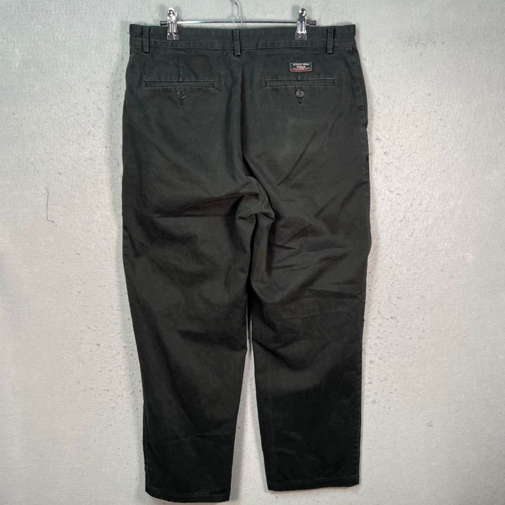 Polo Ralph Lauren Polo Ralph Lauren Mens Size 33 x 26 Classic Fit Black Cotton Chino Pants Shirt? Size US XS / EU 42 / 0 - 2 Thumbnail