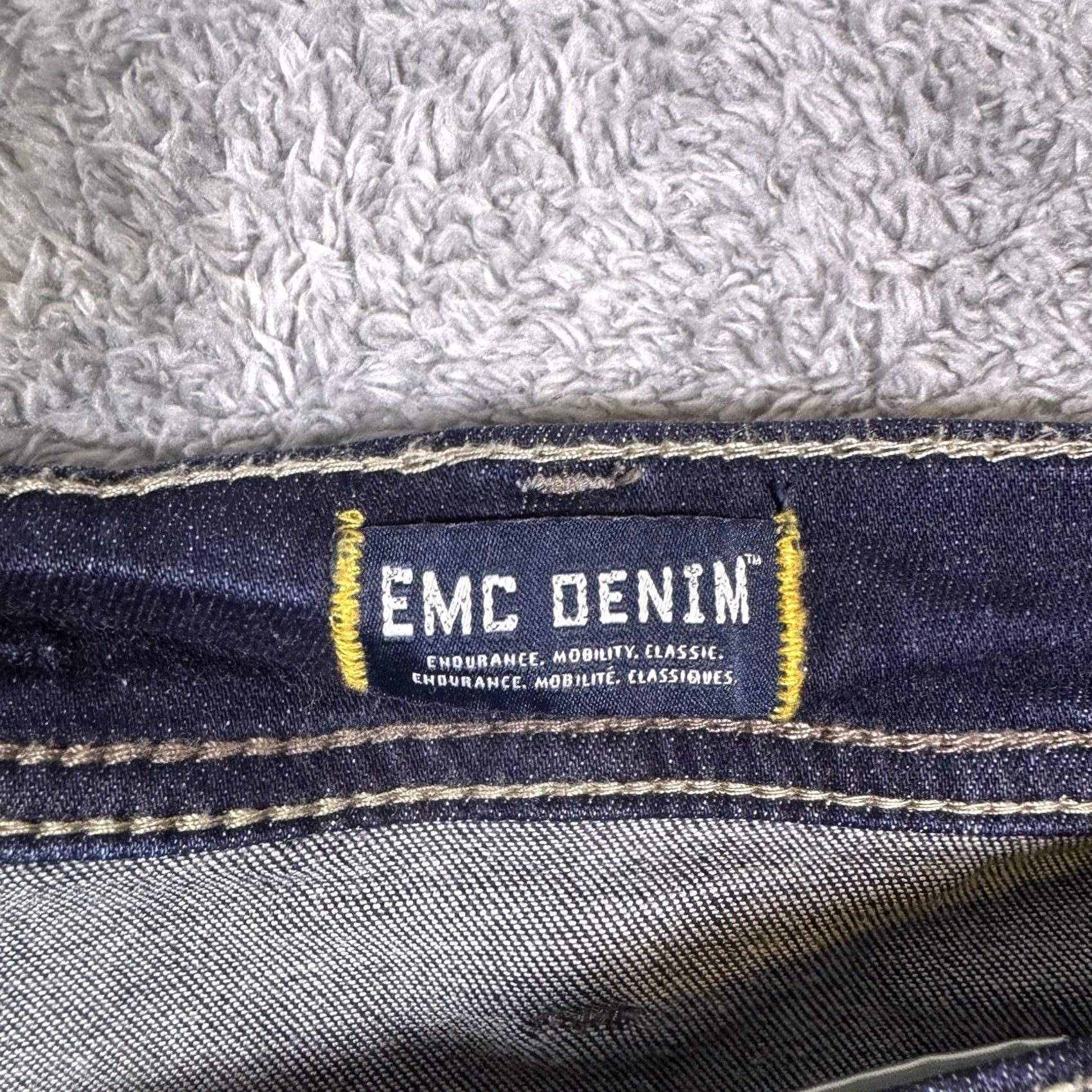 Silver Jeans Co. Silver Jeans Mens Grayson Bootcut Jeans 38x34 Dark Wash Thick Stitch EMC Denim Blue USA Rock Size US 38 / EU 54 - 7 Thumbnail