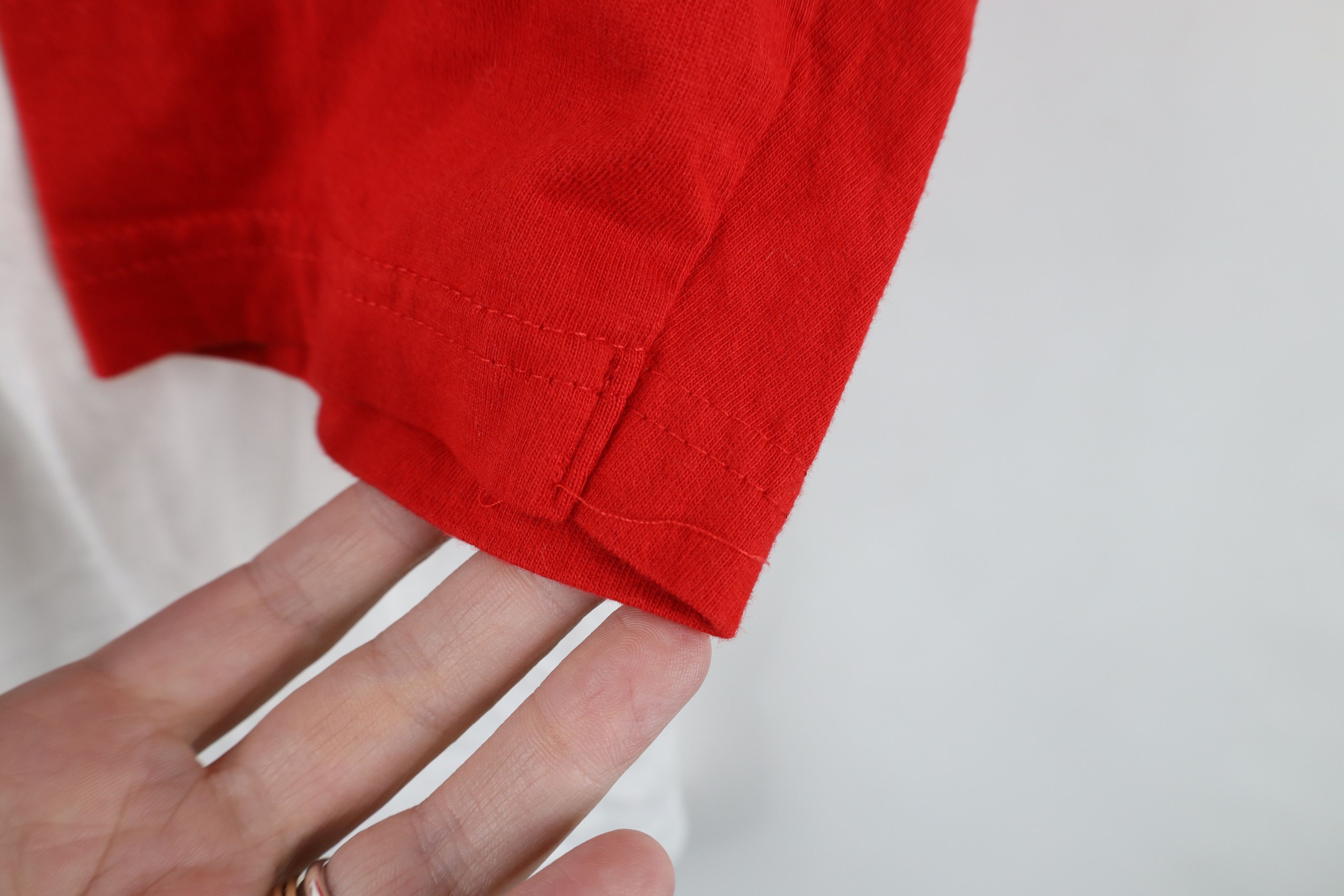 Vintage Vintage 90s Streetwear 3/4 Sleeve Raglan T-Shirt Red White Size US L / EU 52-54 / 3 - 4 Thumbnail