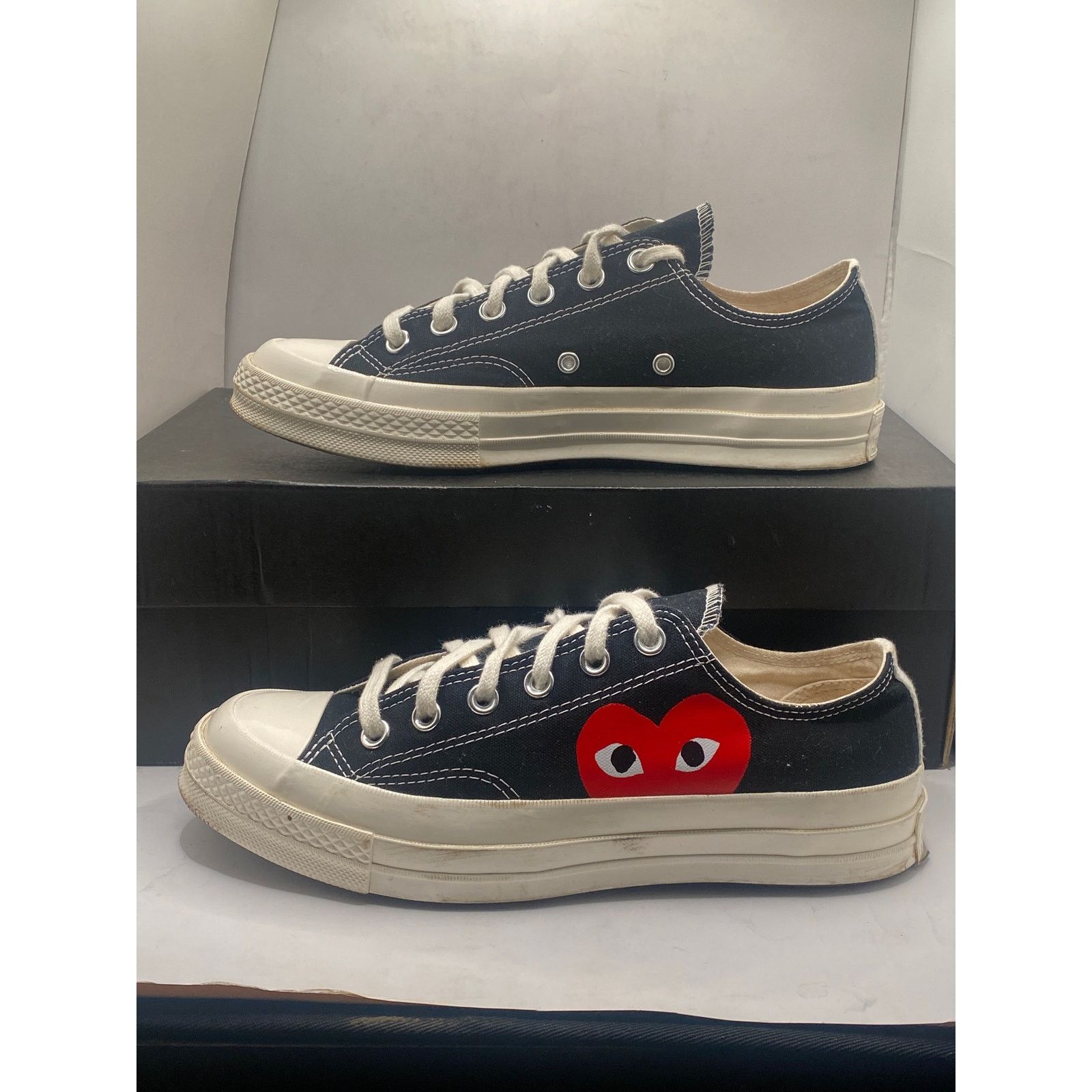 Converse Converse x Comme des Garçons PLAY Chuck 70 Low Top M7/W9 Size US 7 / EU 40 - 3 Thumbnail