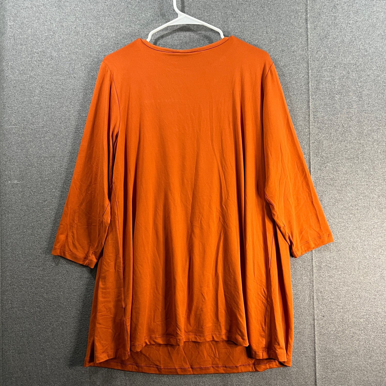 Other Attitudes by Renee Yummy Jersey 3/4 Sleeve Flounce Top Size L / US 10 / IT 46 - 2 Thumbnail