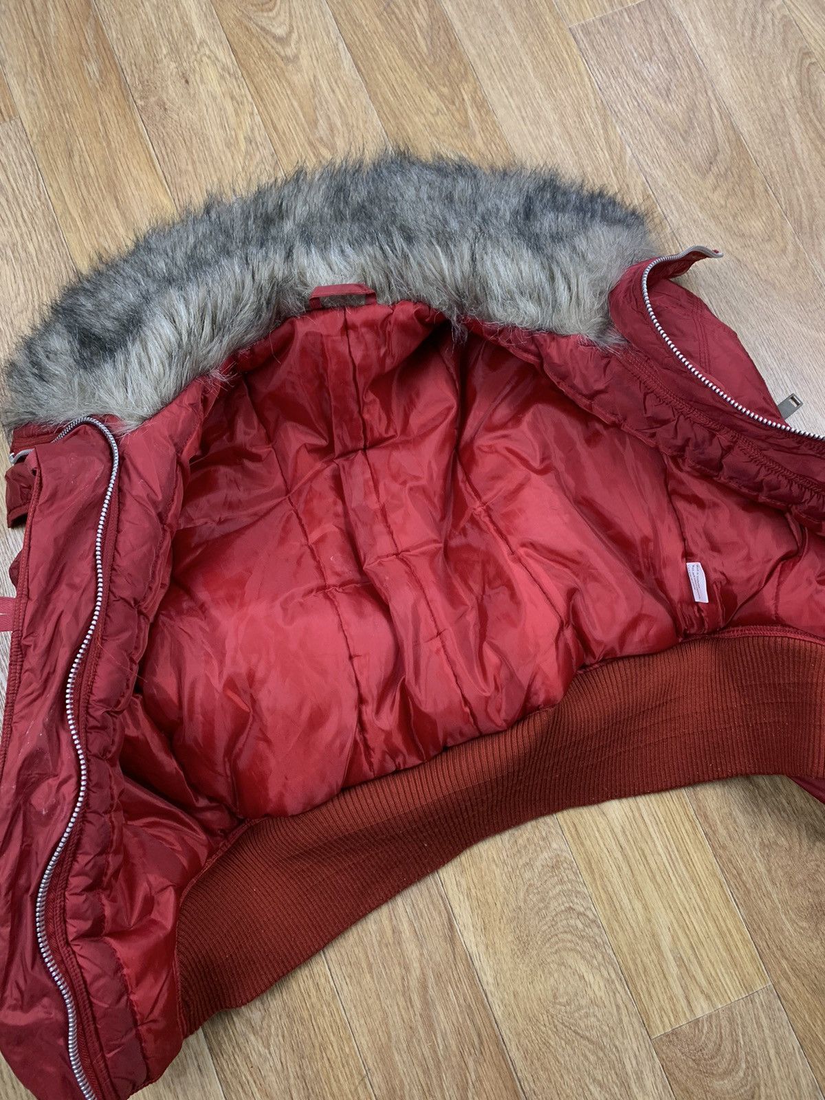 If Six Was Nine VTG IF SIX WAS NINE Style Puffer Bomber Jacket Fur Neck Size S / US 4 / IT 40 - 6 Thumbnail