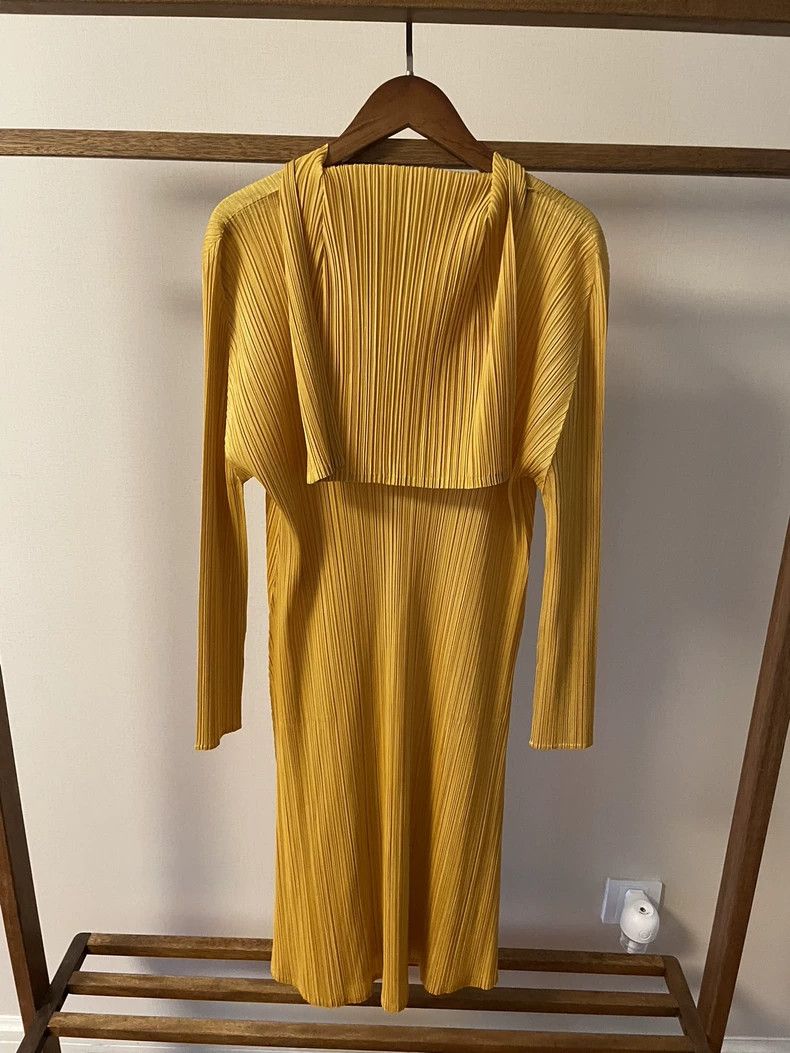 Issey Miyake Issey Miyake Yellow dress Size L / US 10 / IT 46 - 5 Thumbnail
