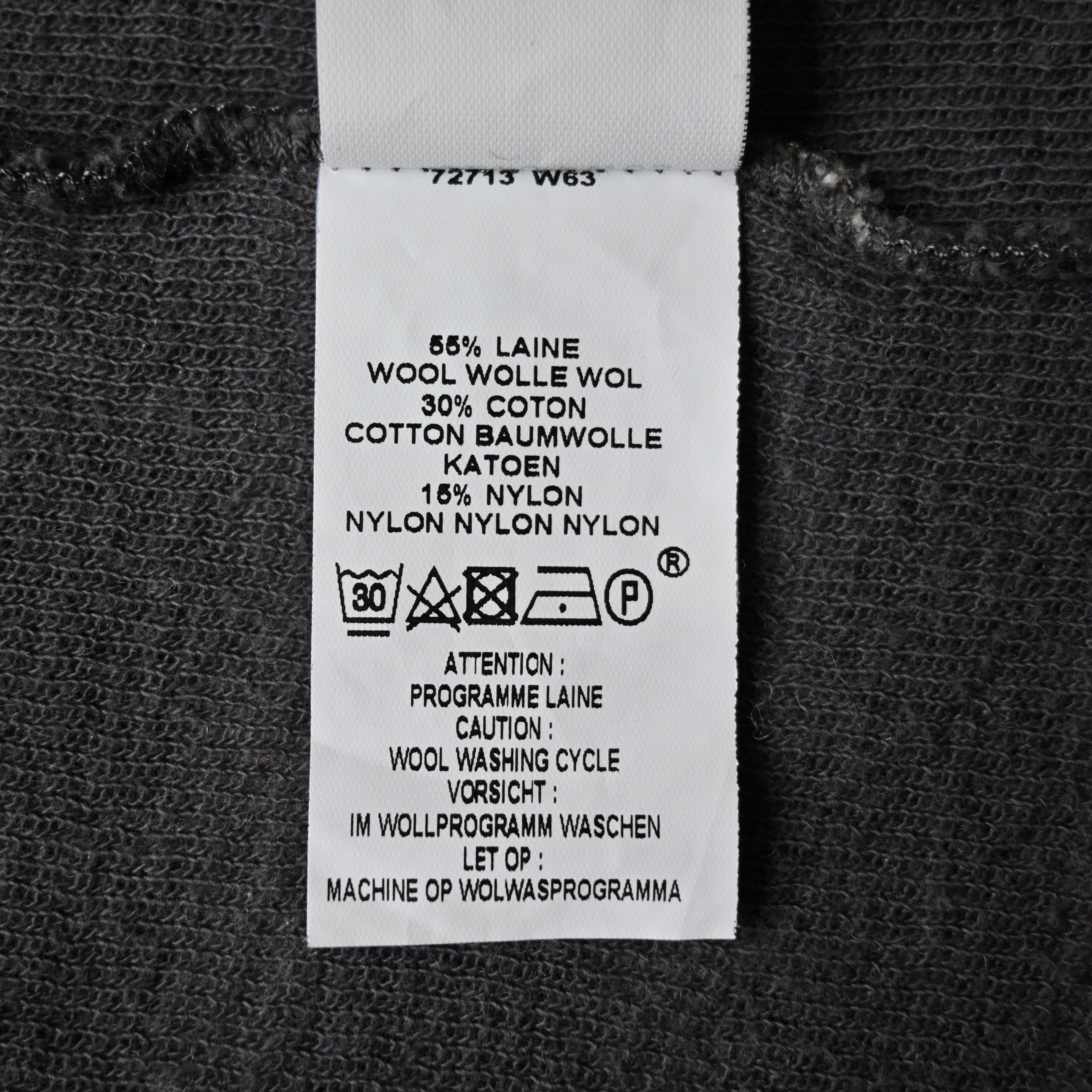 Saint James SAINT JAMES wool blend Breton sweater, gray x pink, 4/M Size US S / EU 44-46 / 1 - 12 Thumbnail