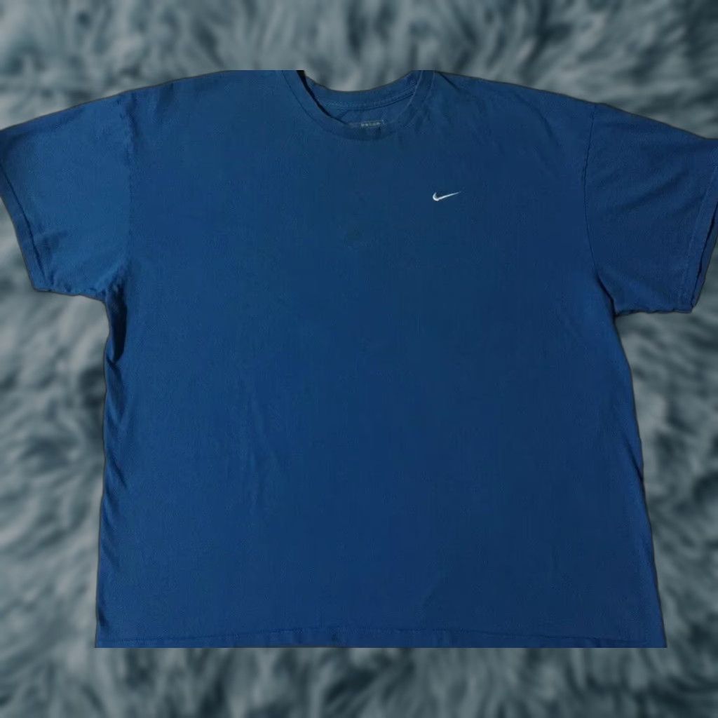 Nike VINTAGE Nike Faded Swoosh Shirt 2XL Boxy Mens Blue 90s Y2K Grunge Surf Skate Hip Hop Punk Retro College USA Swoosh Shirt Mens XXL Size US XXL / EU 58 / 5 - 1 Thumbnail