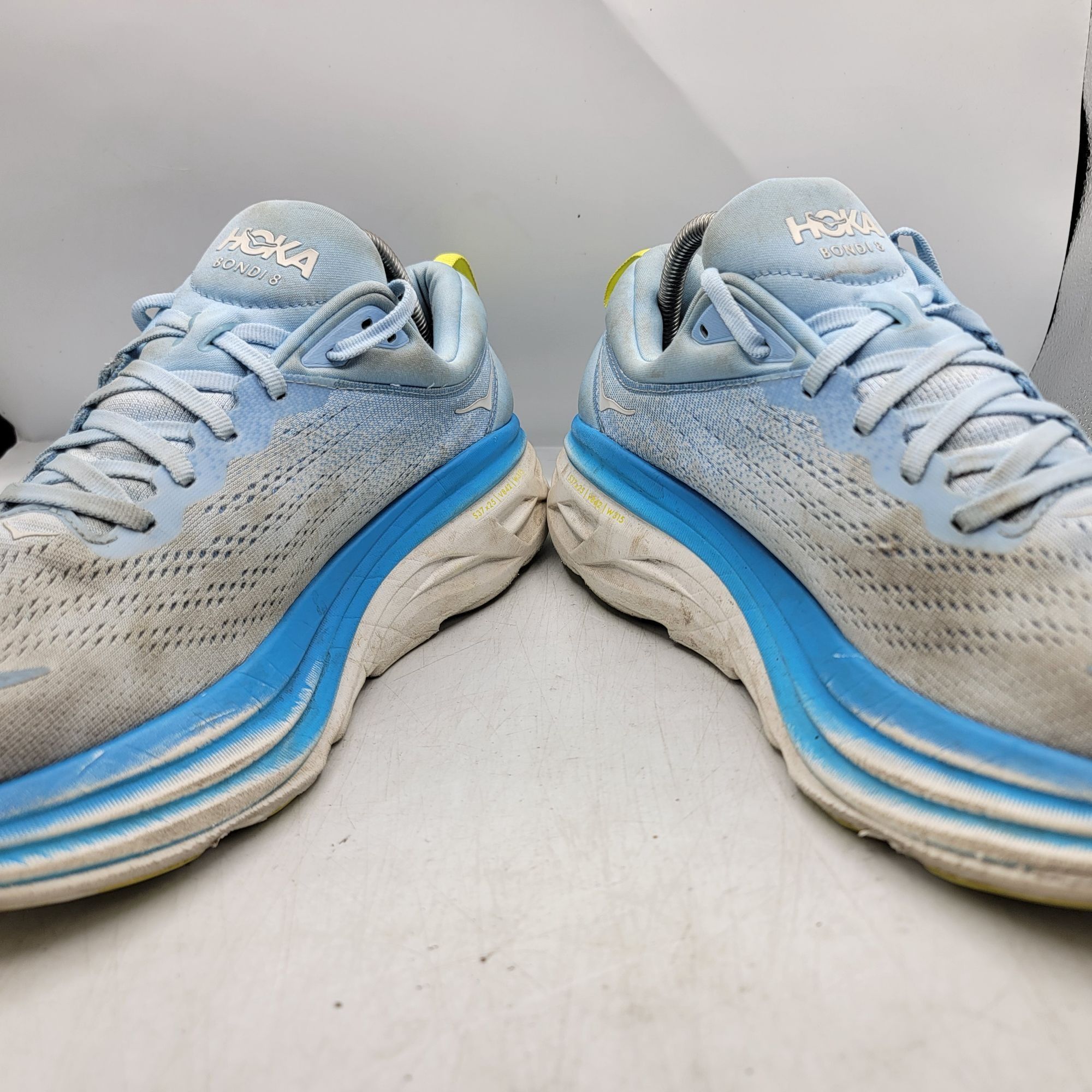 Hoka Hoka One One Bondi 8 Mens 10.5 D Shoes Blue Running Gym Walk Size US 10.5 / EU 43-44 - 3 Thumbnail