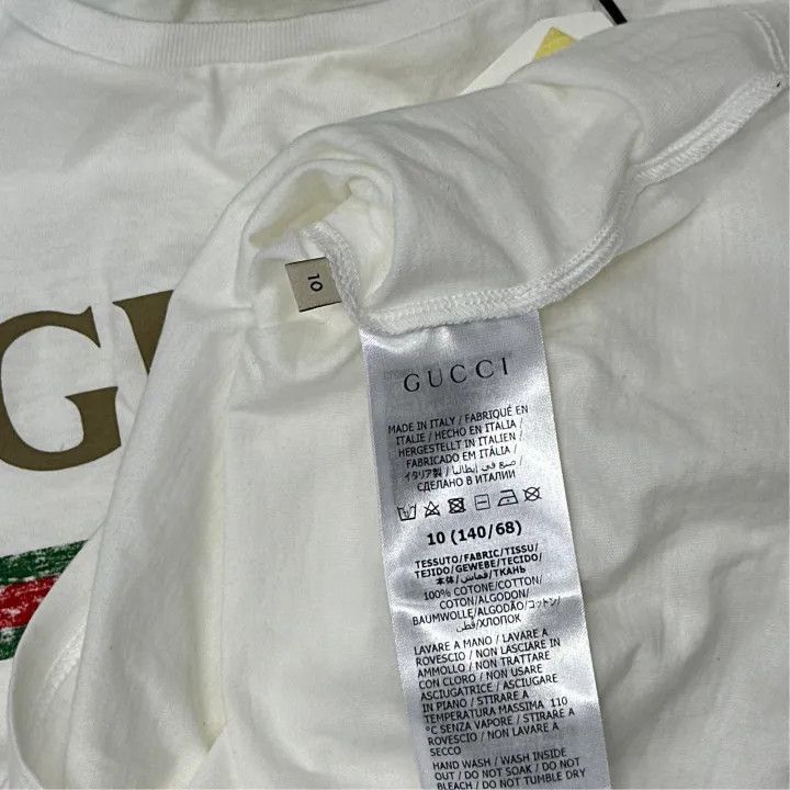 Gucci Gucci Vintage Logo Printed Kids T-Shirt-2507 Size US M / EU 48-50 / 2 - 3 Thumbnail