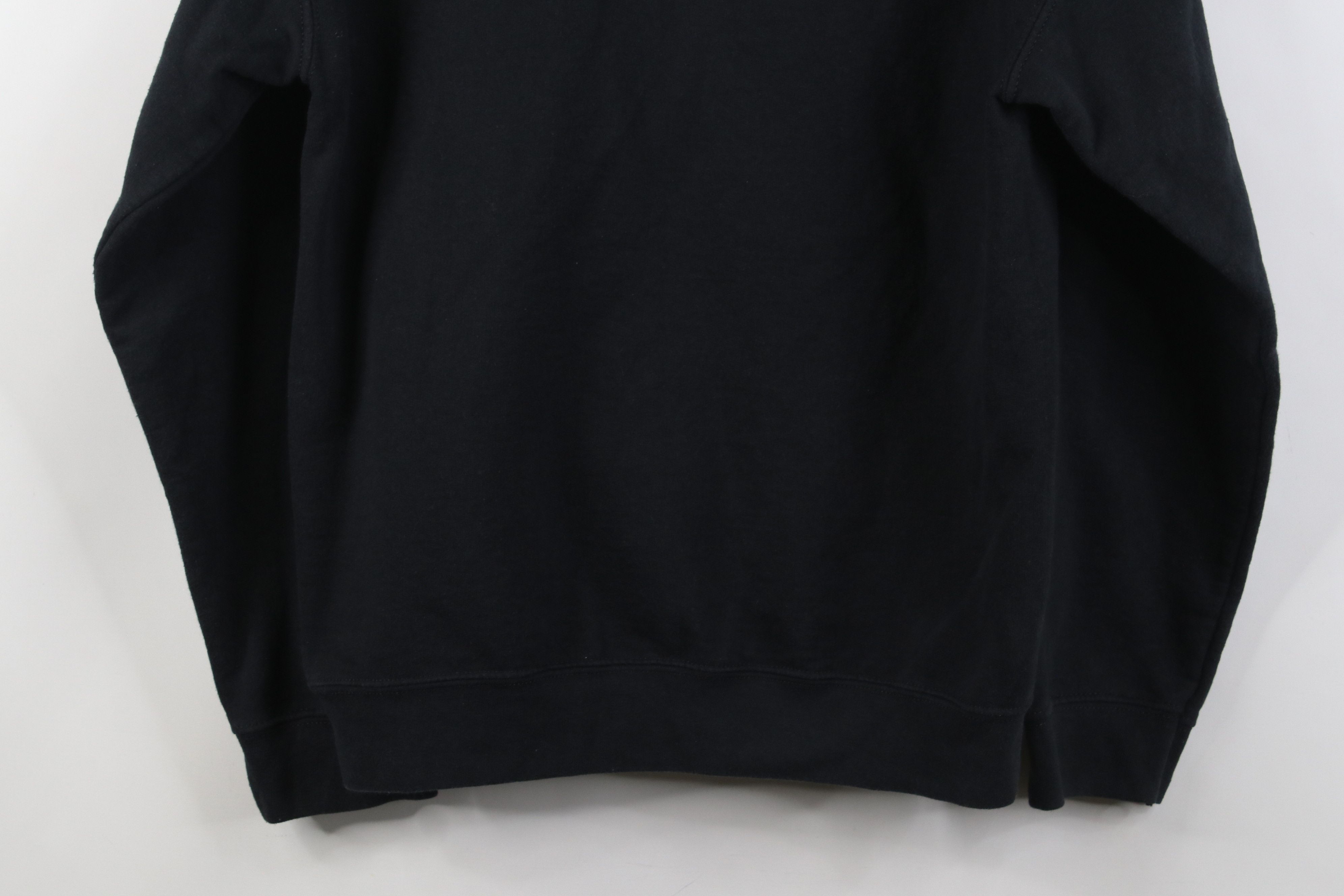 Vintage Vintage 90s Y2K Streetwear Blank Hoodie Sweatshirt Black Size M / US 6-8 / IT 42-44 - 12 Thumbnail