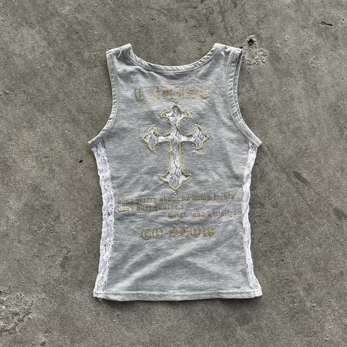 If Six Was Nine Cross Tanktops Y2k ifsixwasnyne styled Size M / US 6-8 / IT 42-44 - 1 Thumbnail