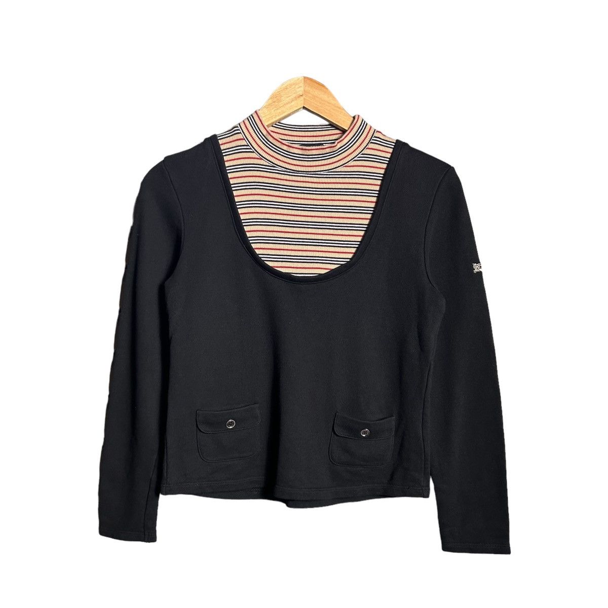 Burberry Burberry Nova Check Pullover Sweatshirt Size S / US 4 / IT 40 - 1 Thumbnail