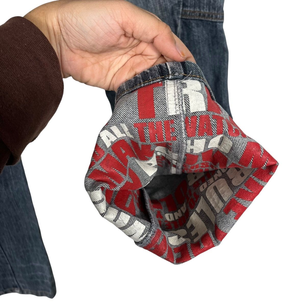 Seditionaries Vintage Antfui Double Waist Distressed Denim Jeans Size US 32 / EU 48 - 11 Thumbnail