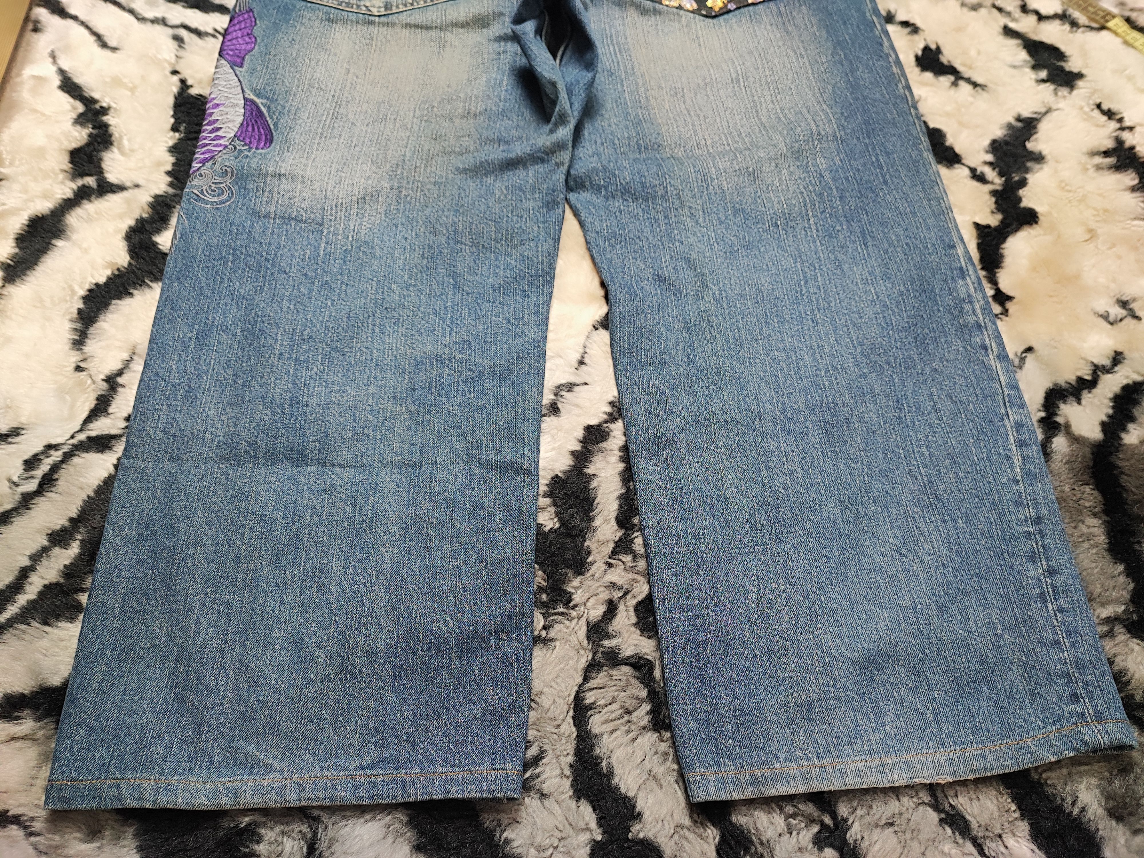 Japanese Brand Vintage Y2K Miyabi Musubi Japan Wagara Koi Fish Embroidery Size US 38 / EU 54 - 14 Thumbnail