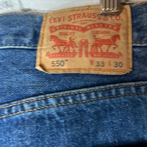 Levi's Levi’s 550 Men’s Straight Leg Jeans size 33 x 30 Size US 33 - 3 Thumbnail