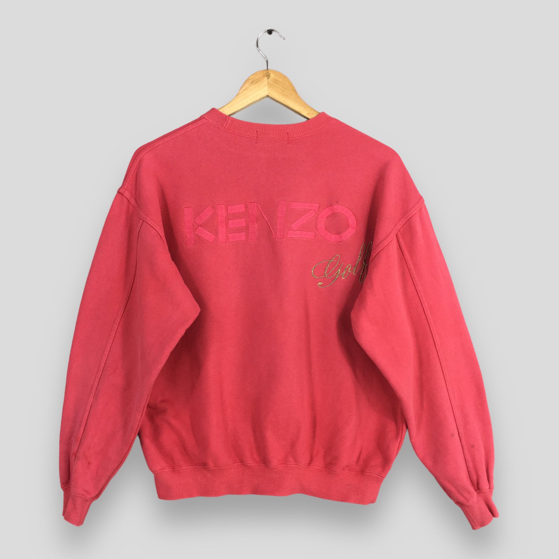Kenzo × Vintage Vintage Kenzo Jeans Pink Sweatshirt Small Size US S / EU 44-46 / 1 - 7 Thumbnail