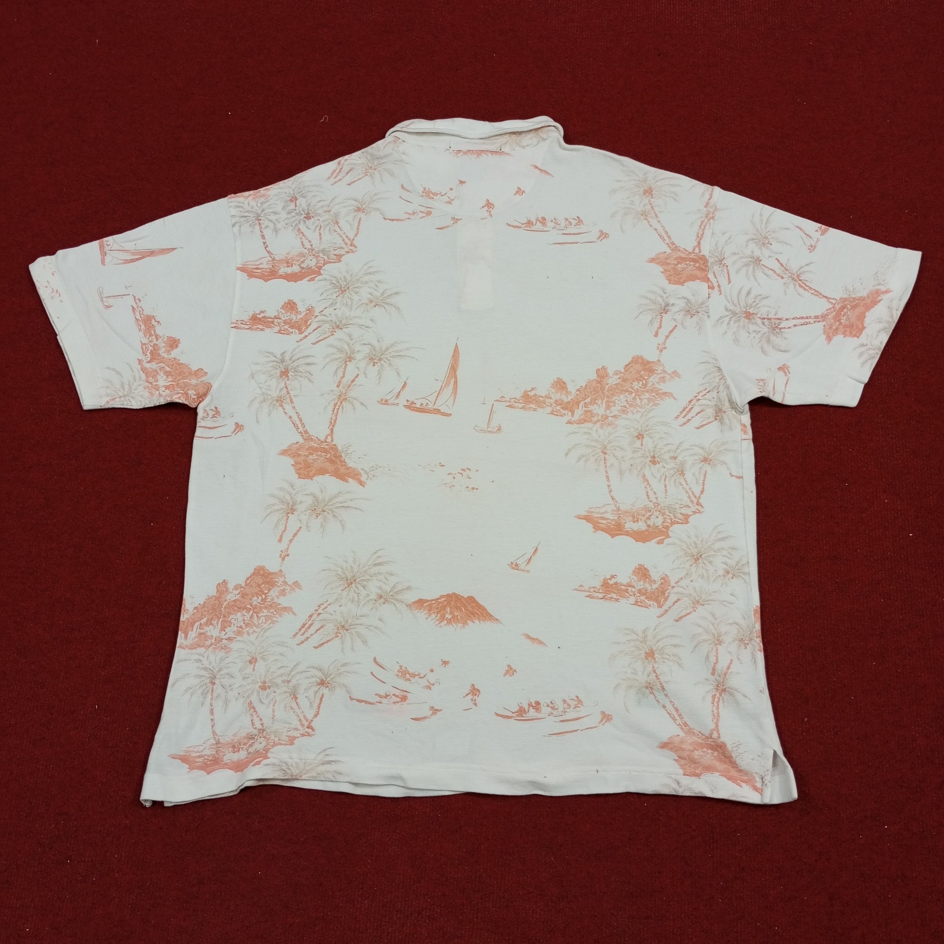 Banana Republic × Vintage Banana Republic Surfing Hawaii Summer Style Polos Size US L / EU 52-54 / 3 - 3 Thumbnail