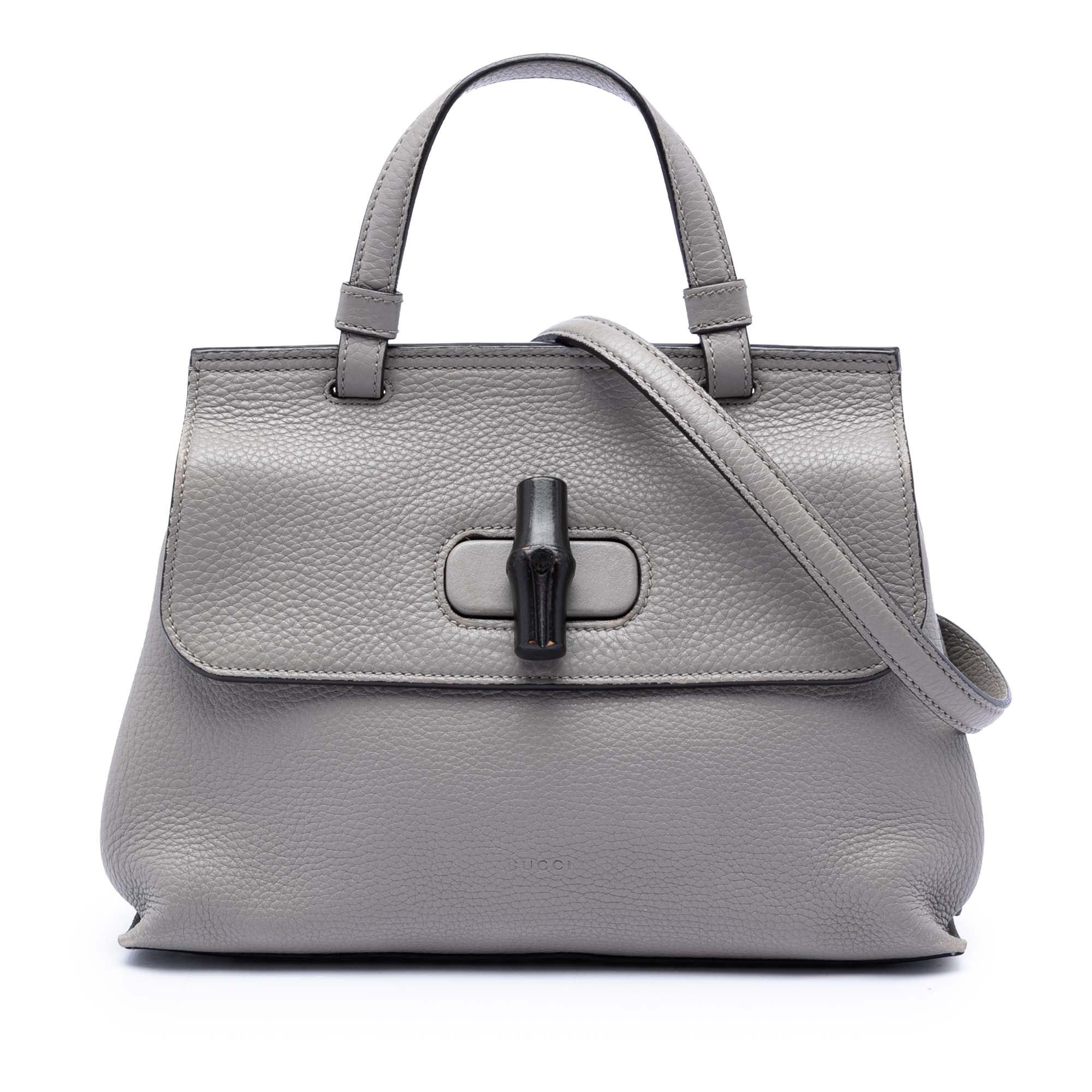 Gucci Small Leather Bamboo Daily Satchel Size ONE SIZE - 1 Thumbnail