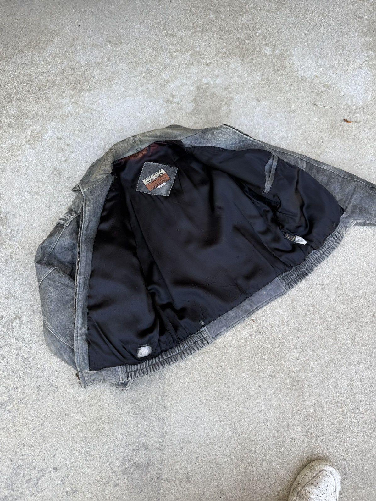 Designer × Genuine Leather × Vintage Vintage 80’s Greenwich Leather Jacket Size US M / EU 48-50 / 2 - 12 Thumbnail