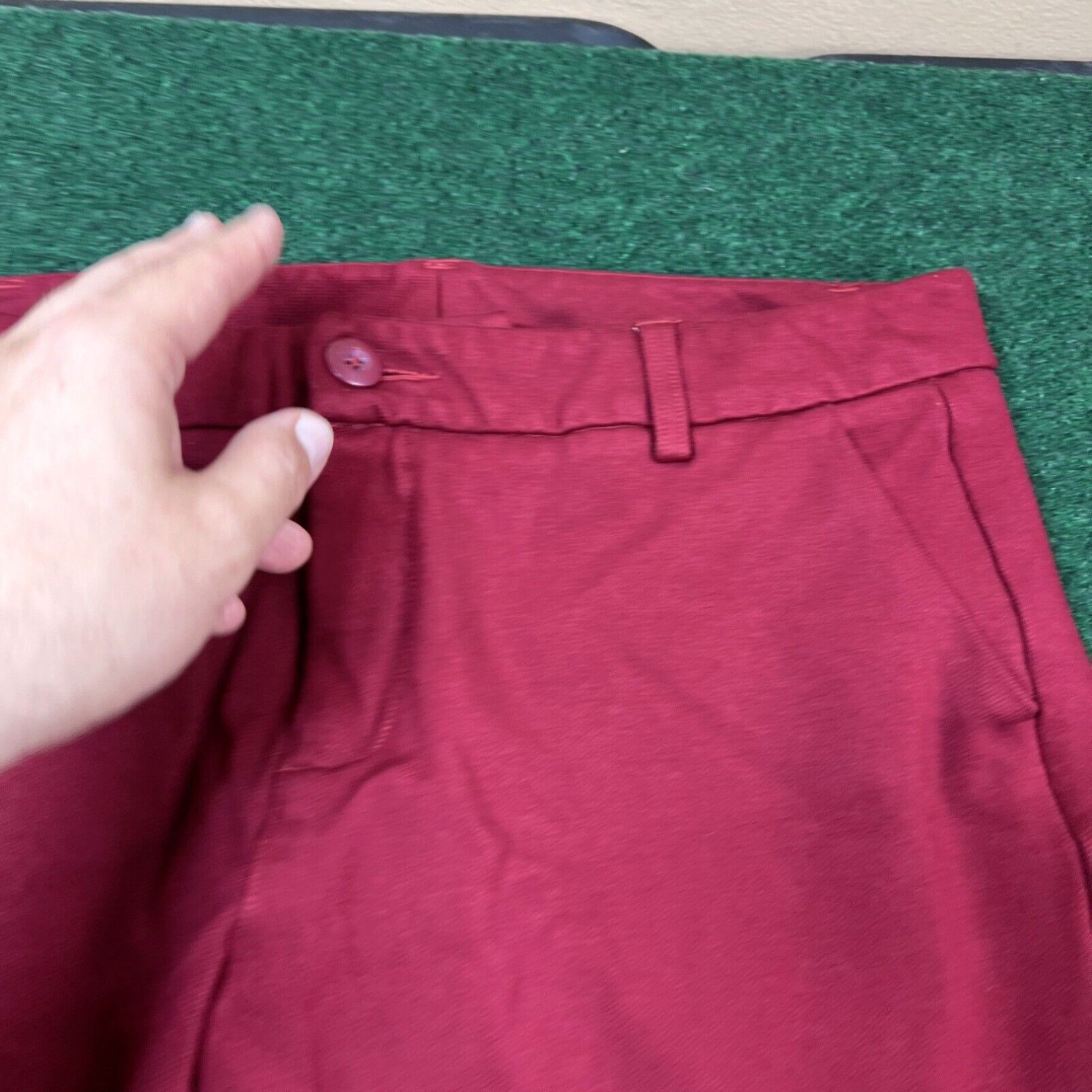 Vintage CABI Cropped Wide-Leg Pants Burnt Brick Red Size 12 32x24 Size 34" / US 12 / IT 48 - 4 Thumbnail